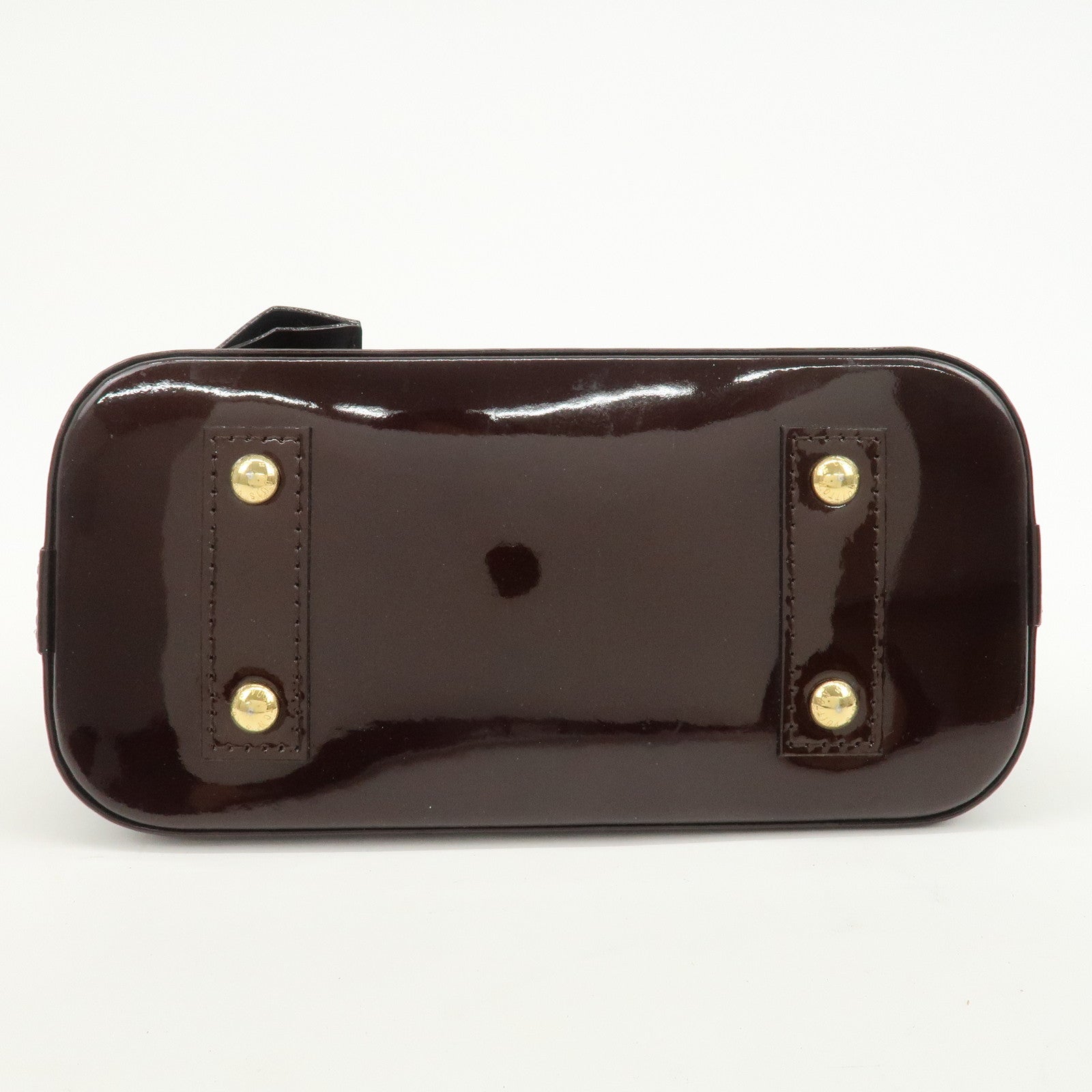 Louis Vuitton Monogram Vernis Alma BB 2Way Hand Bag Amarante M91678