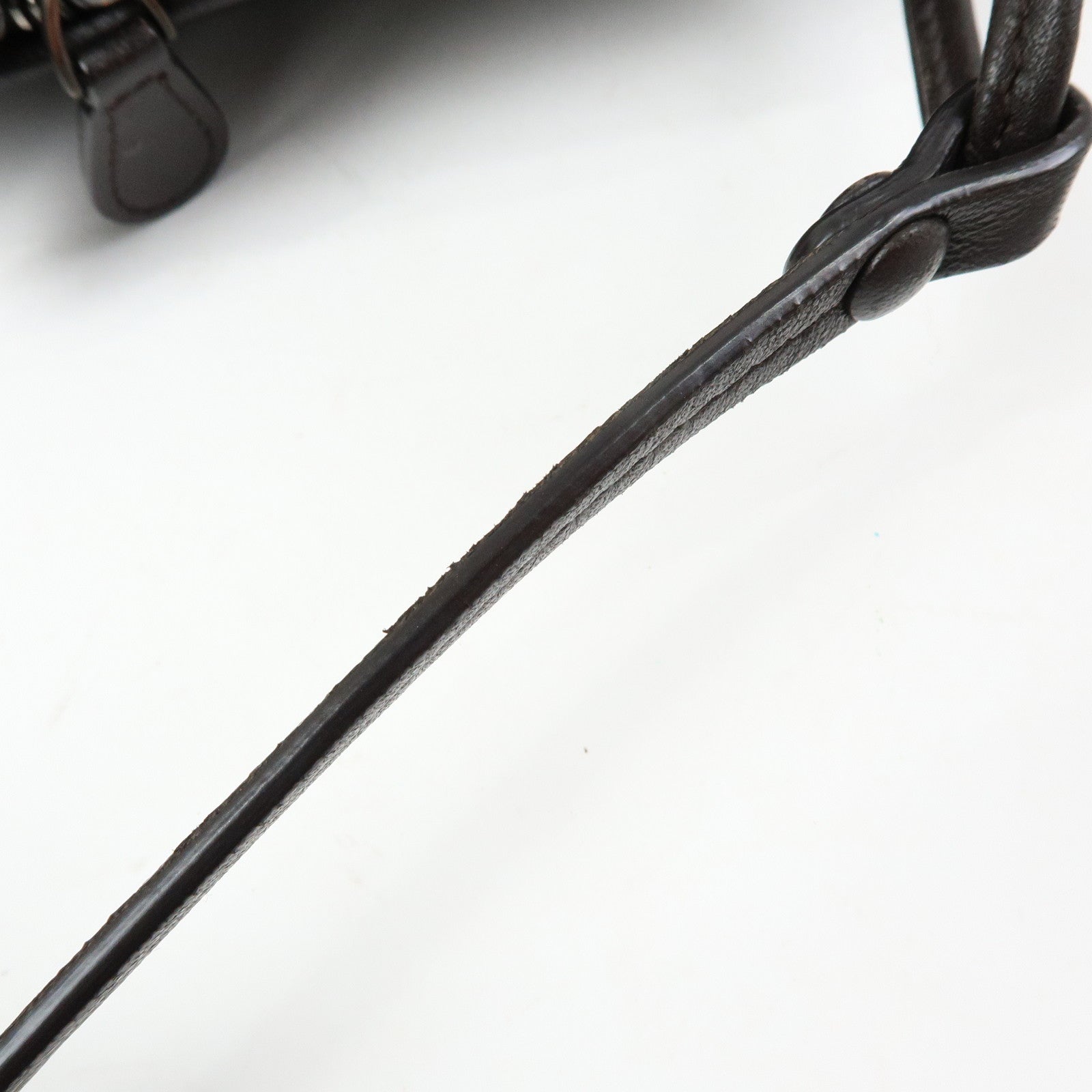 BOTTEGA VENETA Intrecciato Nodini Leather Shoulder Bag Brown 245354