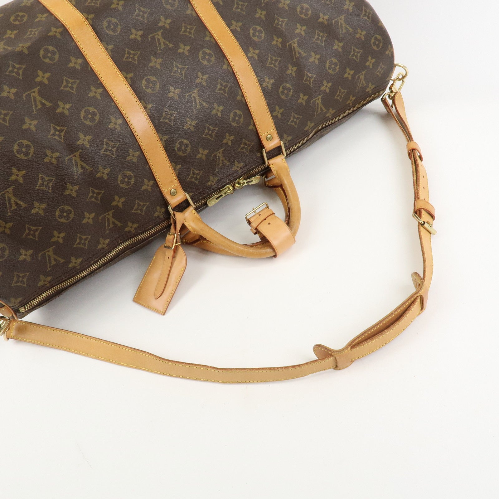 Louis Vuitton Monogram Keep All Bandouliere 60 Boston Bag M41412