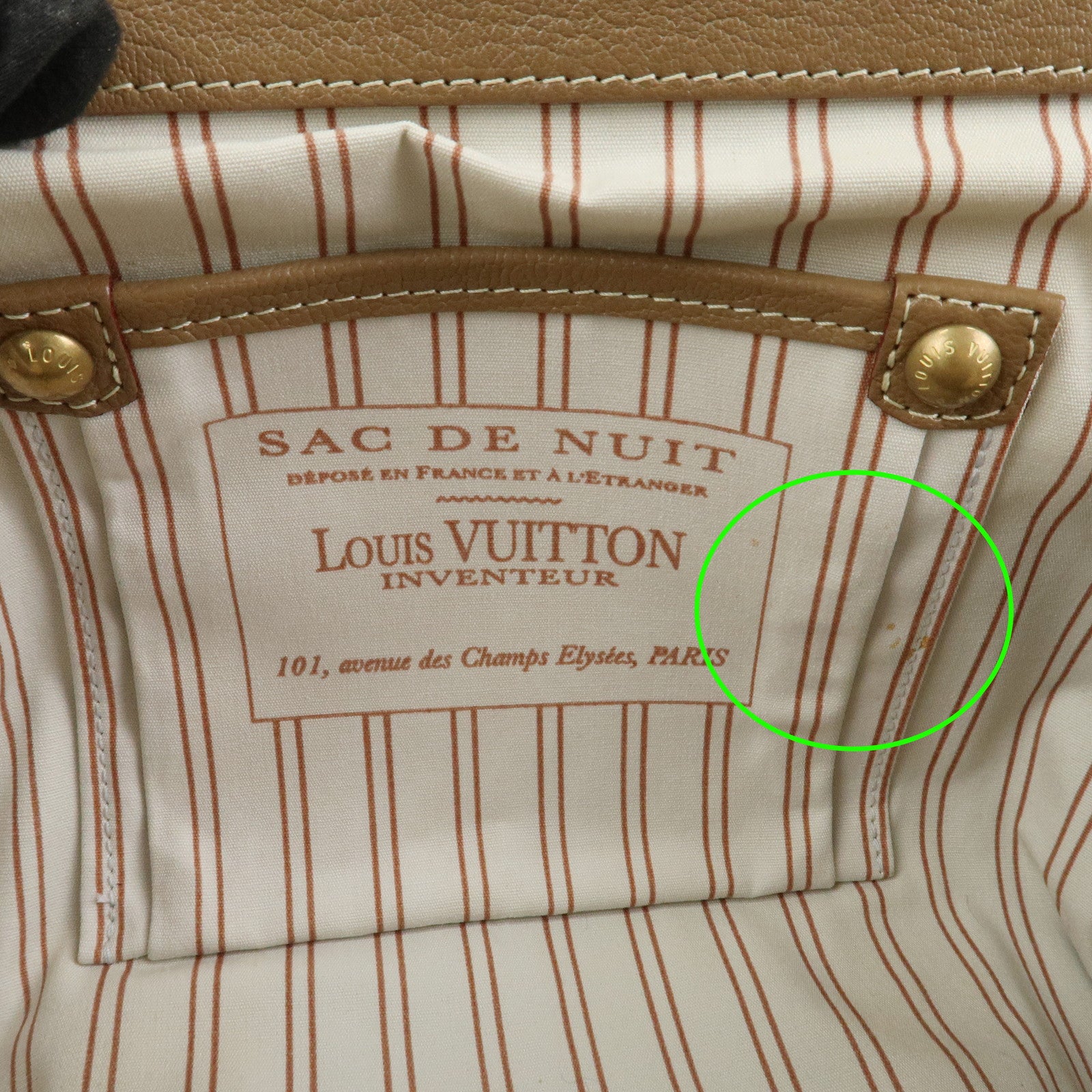 Louis Vuitton Antigua Sac de Nuit PM Canvas Hand Bag Beige M48827