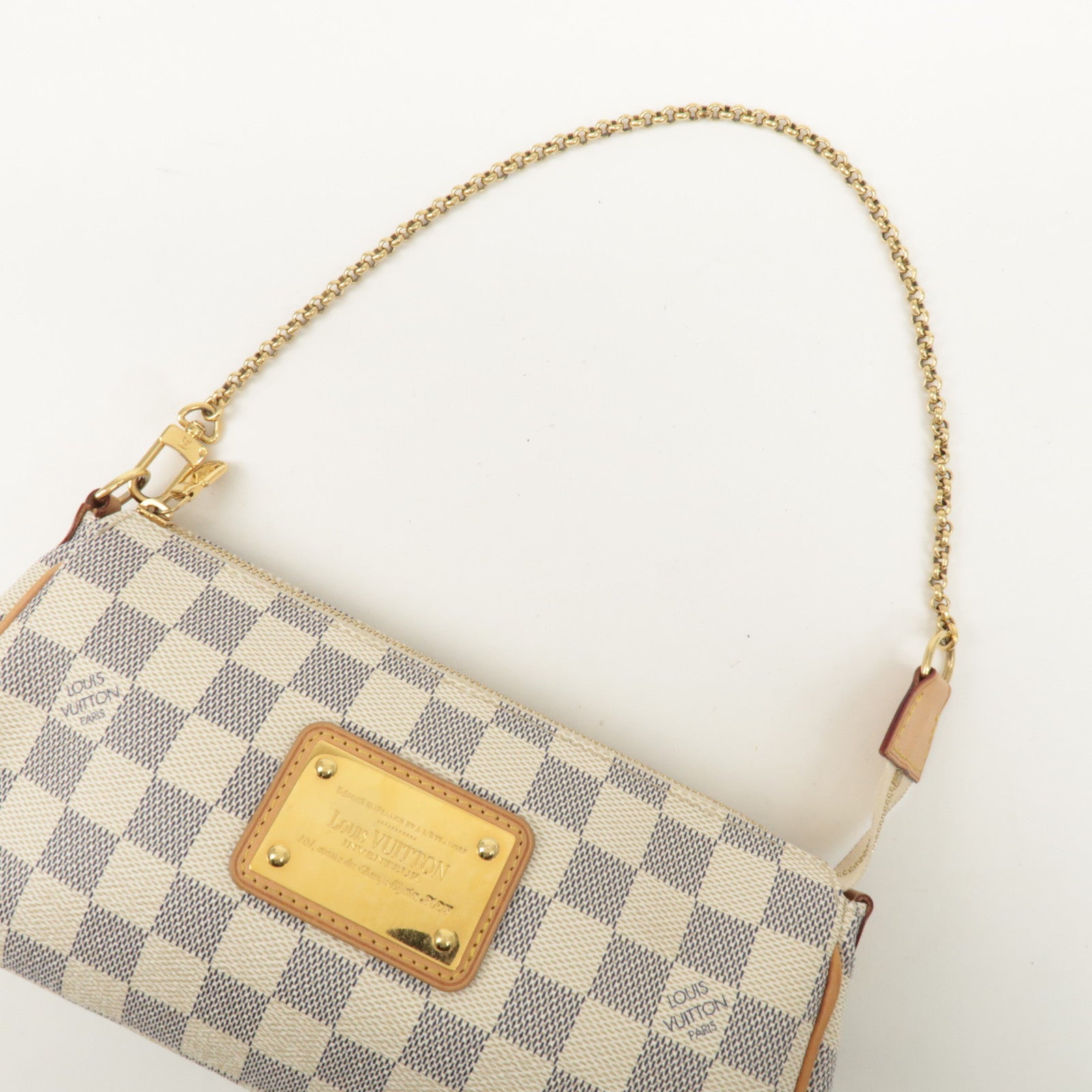 Louis Vuitton Damier Azur Eva 2Way Bag Pouch Shoulder Bag N55214 Used