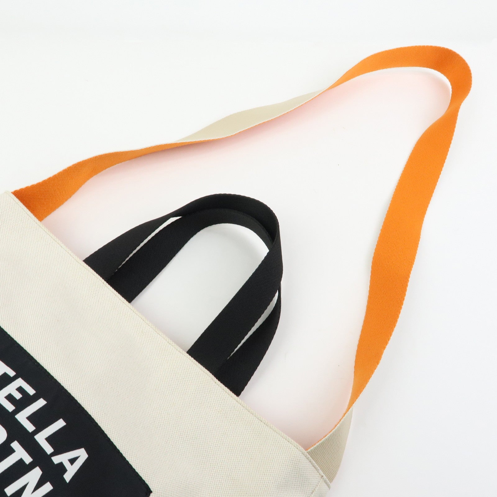 STELLA MCCARTNEY Canvas 2Way Bag Tote Bag Shoulder Bag Natural