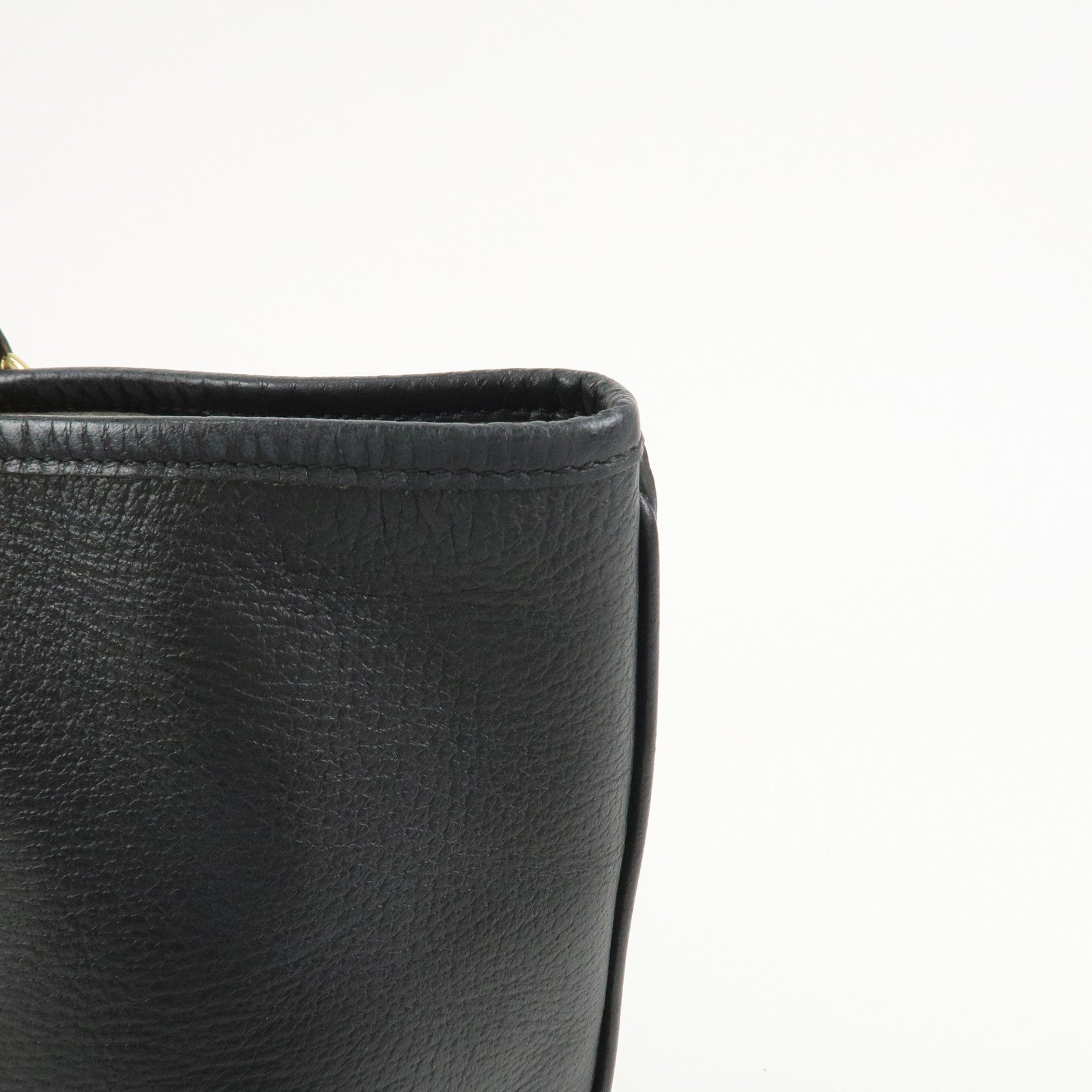 GUCCI GG Marmont Leather Tote Bag Shoulder Bag Black 765043