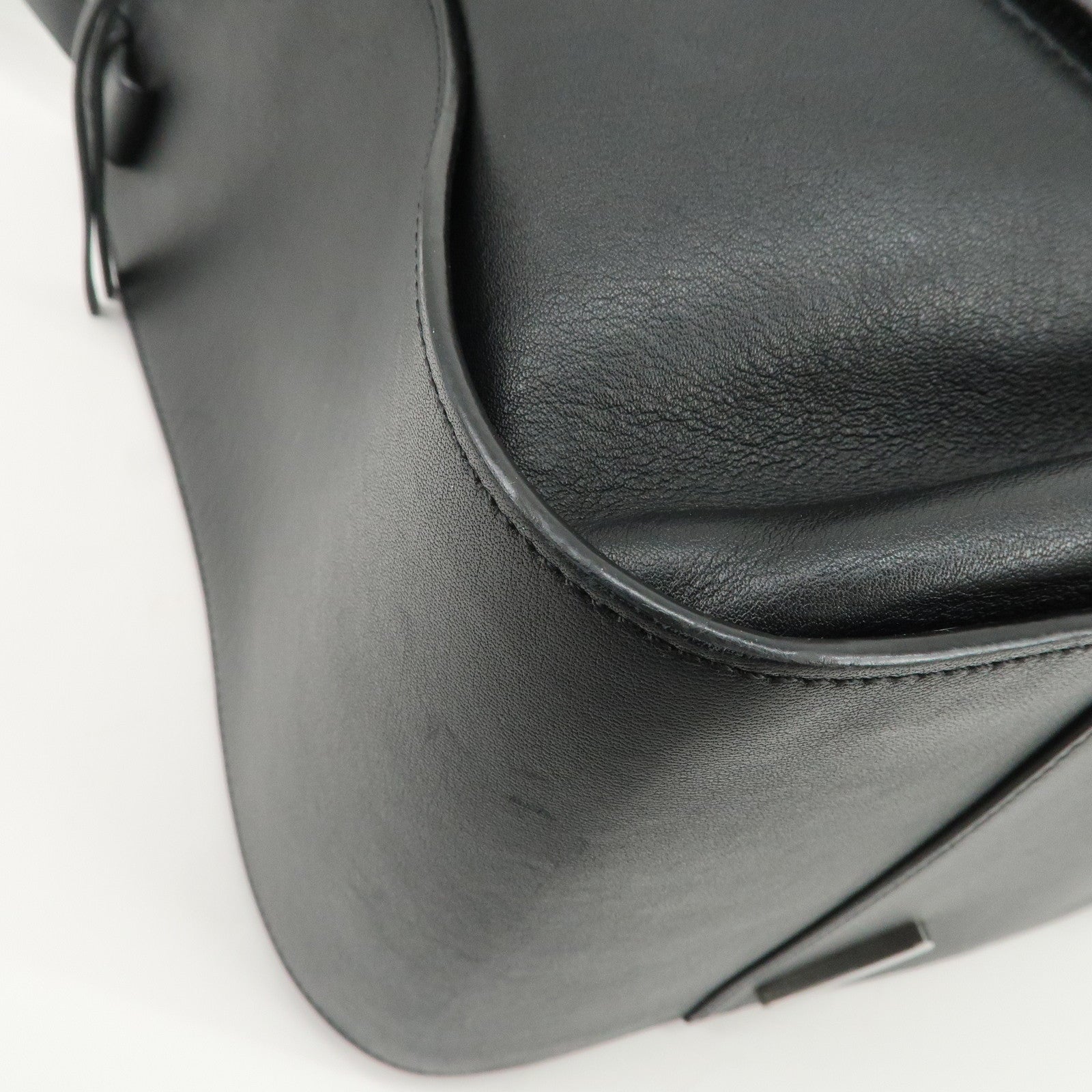 LOEWE Hammock Medium Leather 2Way Bag Shoulder Bag Hand Bag Black