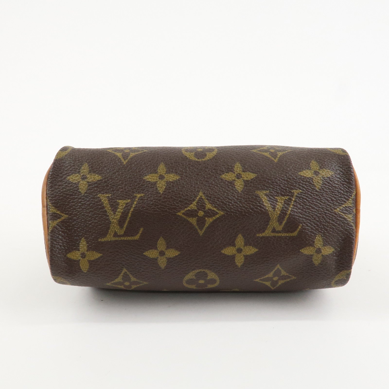 Louis Vuitton Monogram Canvas Mini Speedy Hand Bag Brown M41534 Used