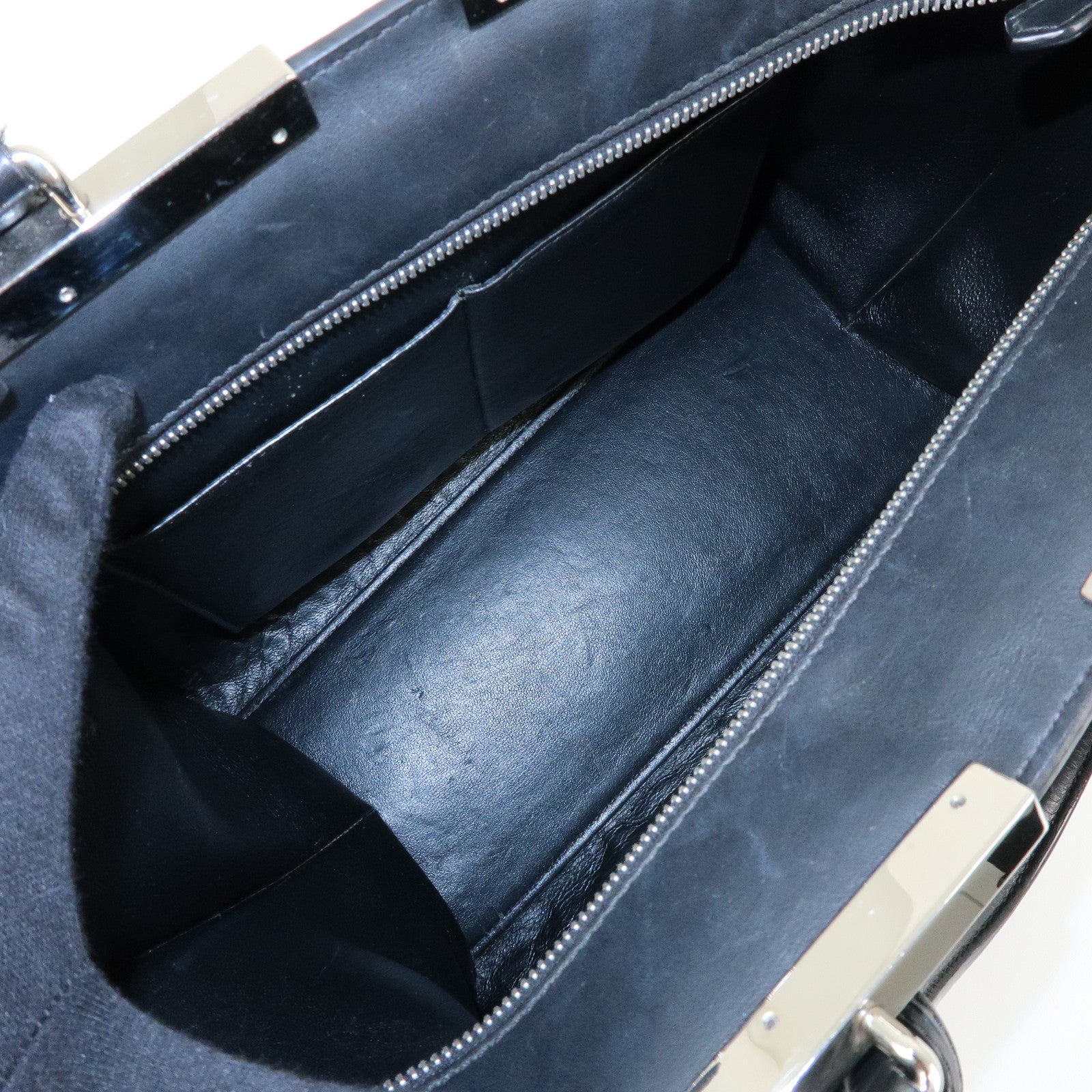 FENDI Trois Jours Leather Pony Hair 2Way Hand Shoulder Bag 8BH279
