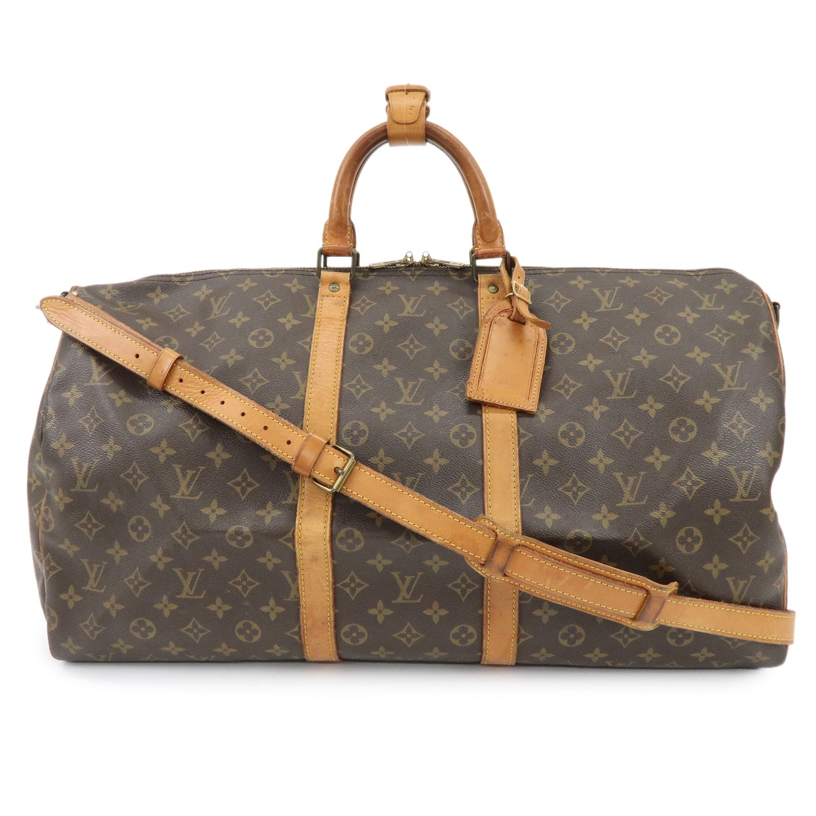 Louis Vuitton Monogram Keep All Bandouliere 55 Boston Bag M41414