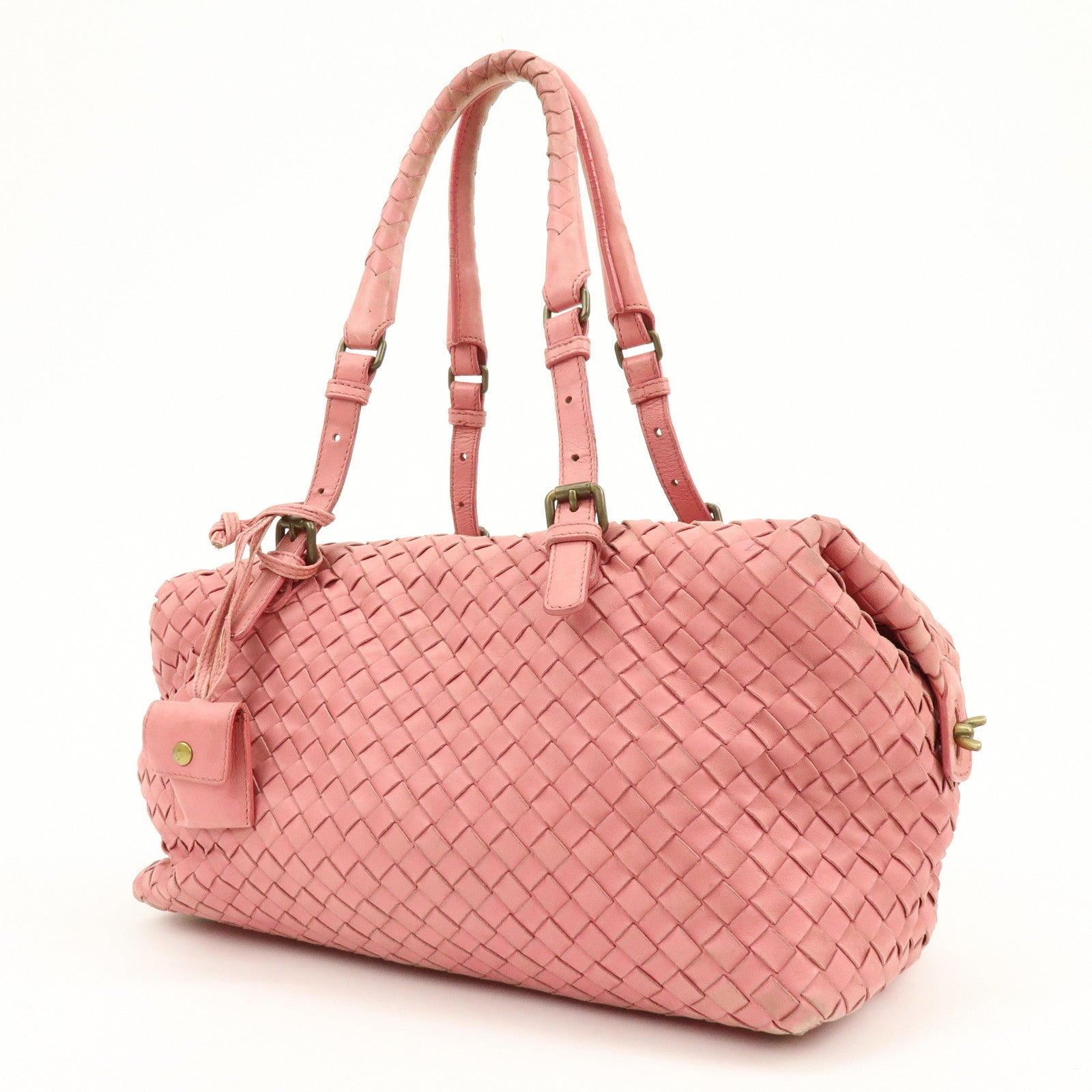 BOTTEGA VENETA Montaigne Intrecciato Nappa Leather Shoulder Bag