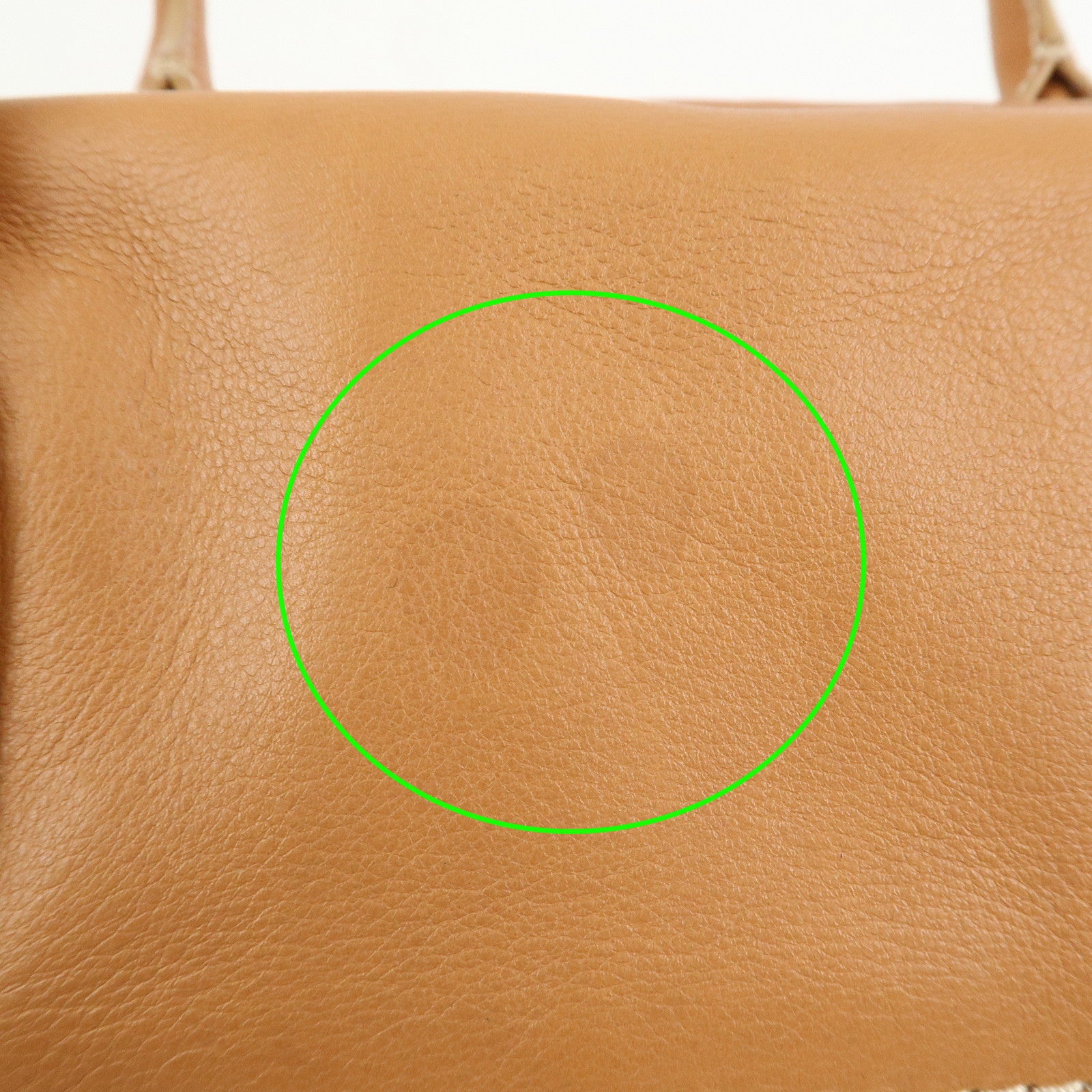 CELINE Macadam Leather Shoulder Bag Hand Bag Brown
