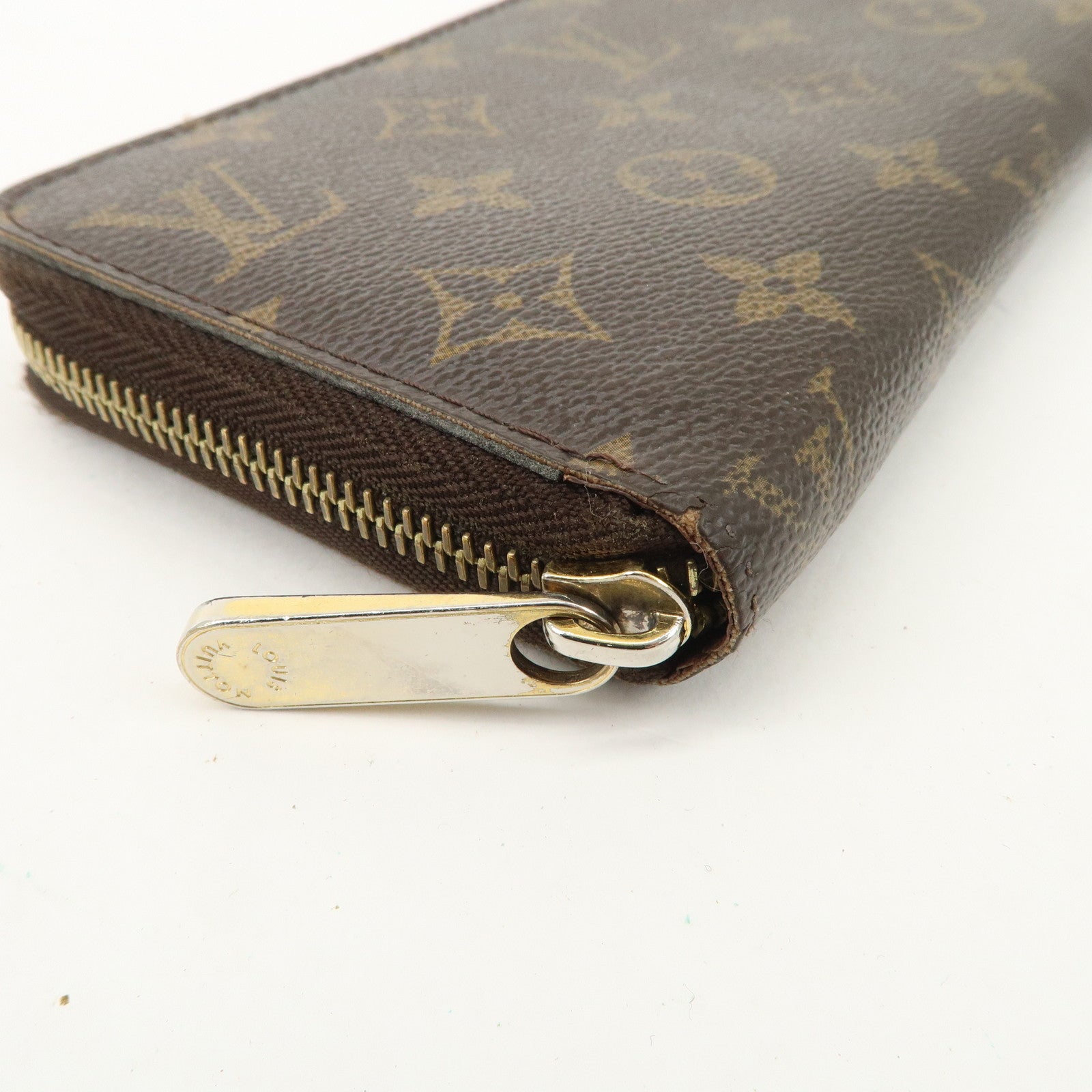Louis Vuitton Set of 2 Monogram Canvas Round Zippy Long Wallet M60017 Used