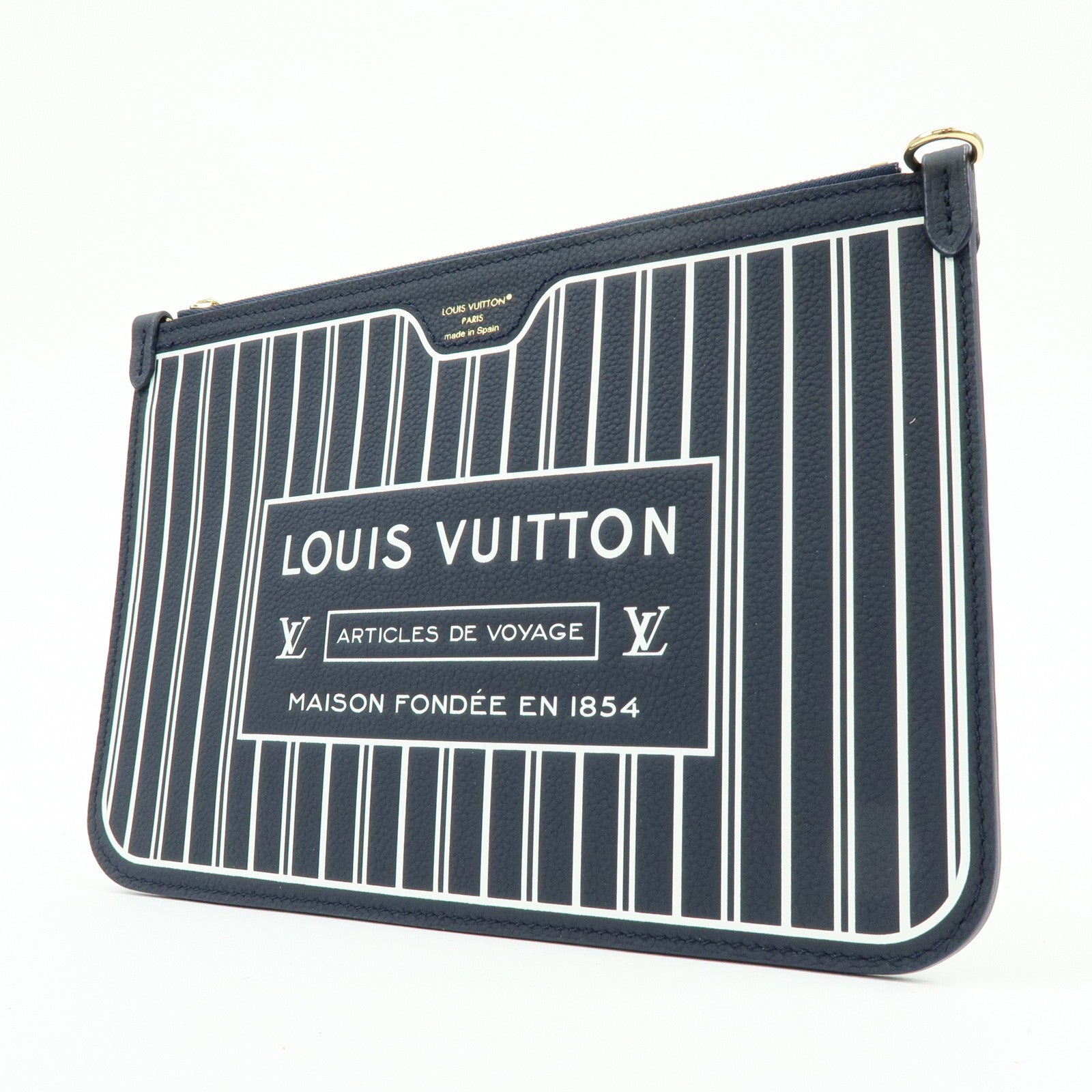 Louis Vuitton Monogram Grain Leather Pouch for Neverfull MM M14994