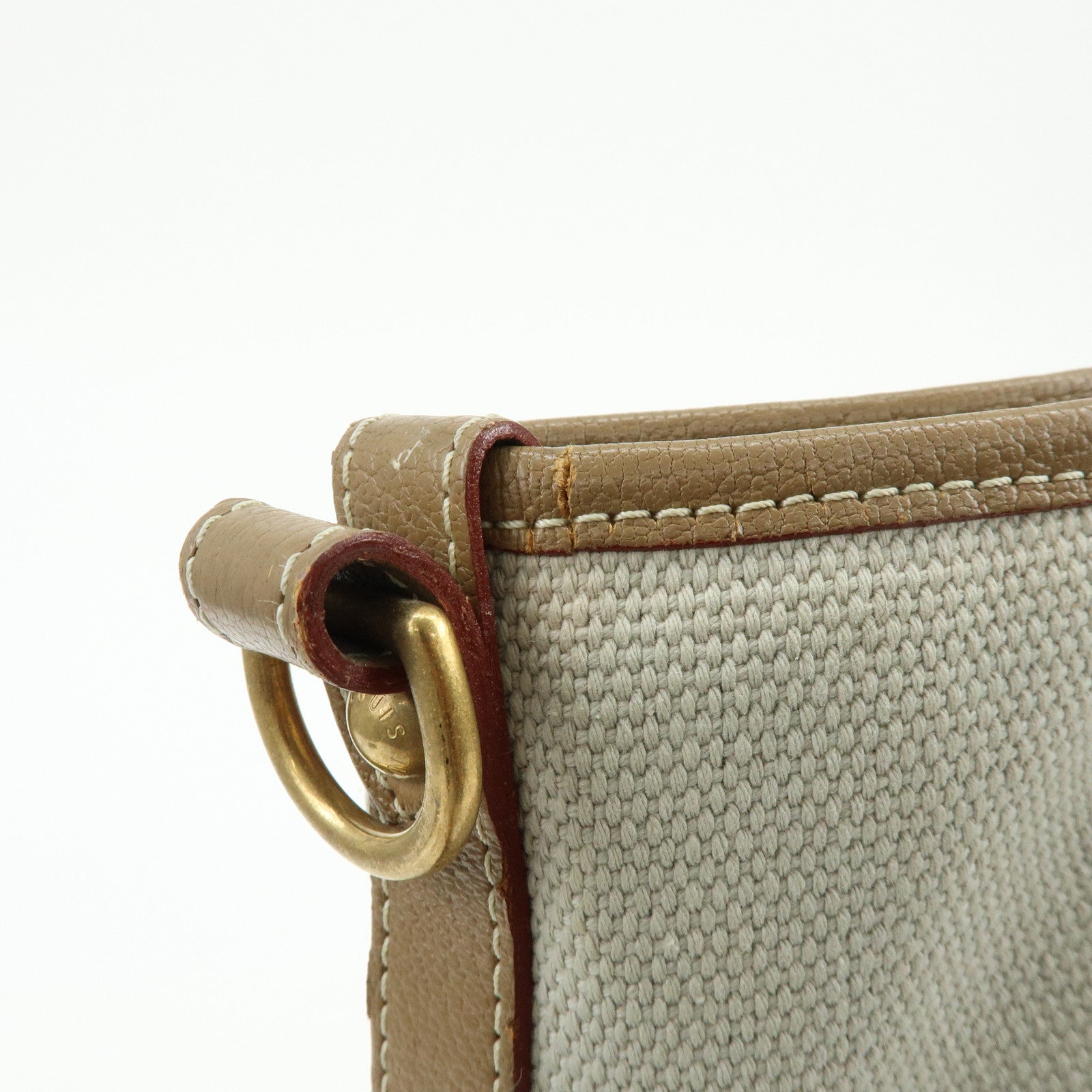 Louis Vuitton Antigua Poaplum GM Canvas Leather Tote Bag M48831