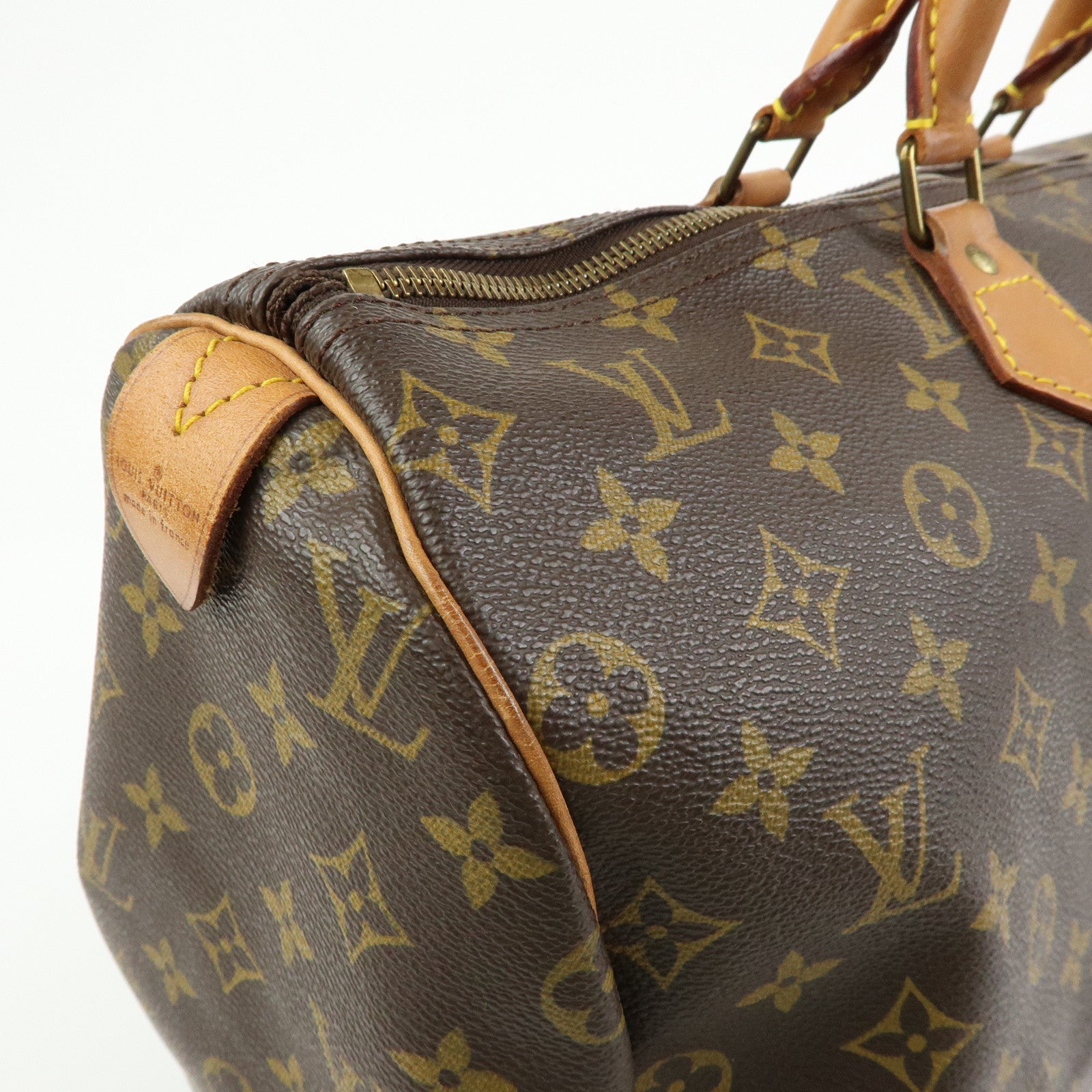 Louis Vuitton Monogram Speedy 40 Hand Bag Boston Bag Brown M41522