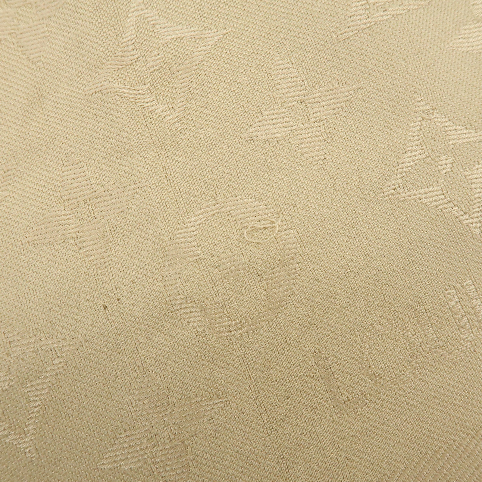 Louis Vuitton Monogram Silk Wool Scarf Shawl Beige