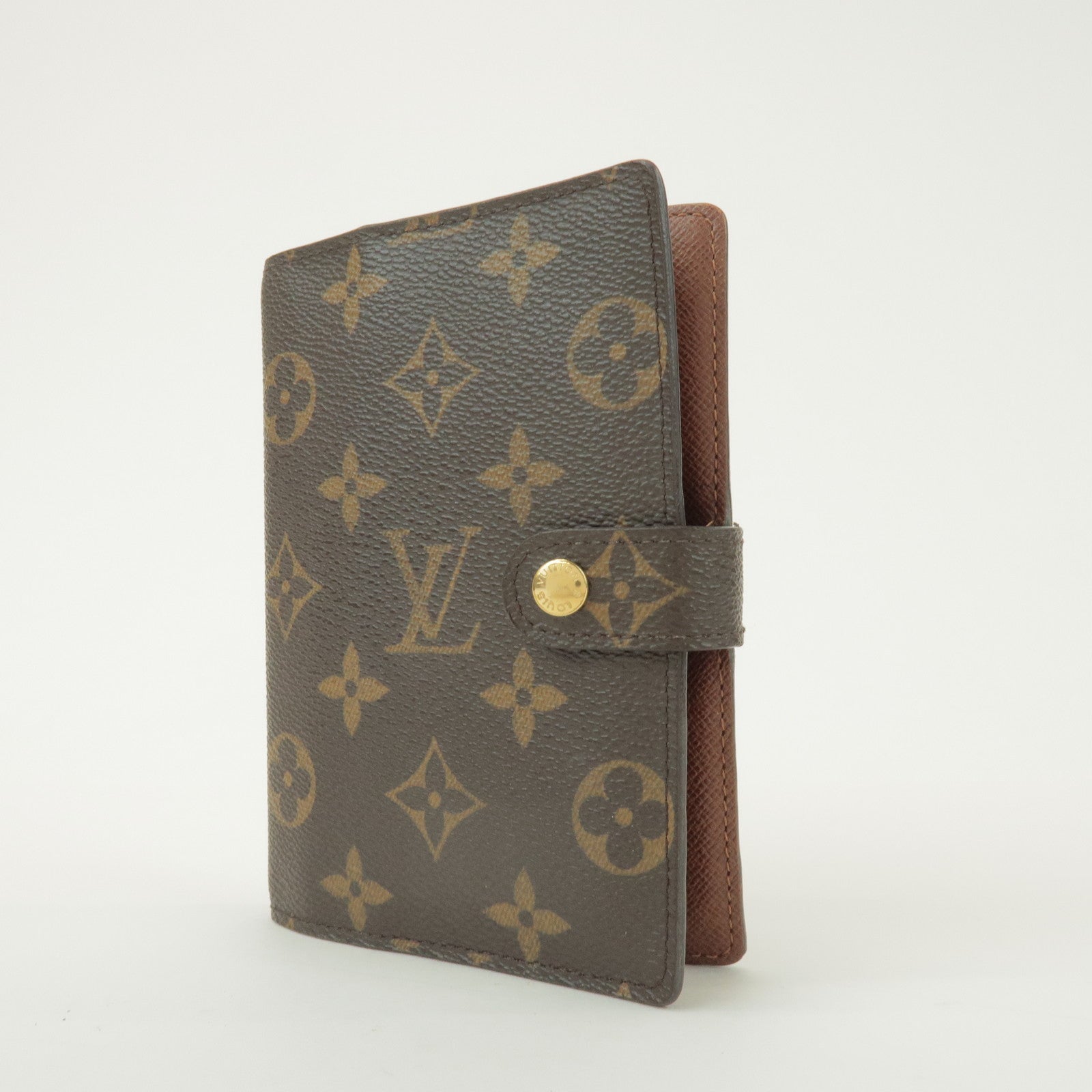 Louis Vuitton Monogram Agenda PM Planner Cover Brown R20005
