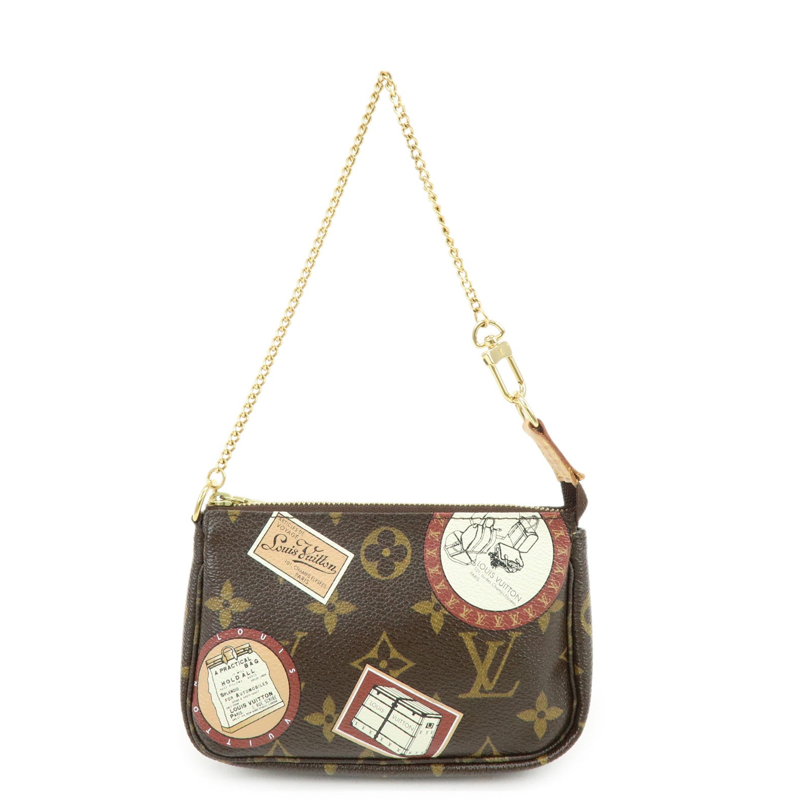 Louis Vuitton Monogram Patch Mini Pochette Accessoire Brown M95804