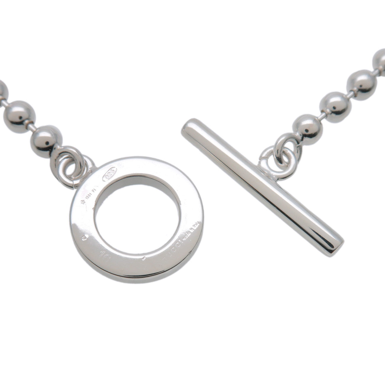 GUCCI Ball Chain Bracelet 16 SV925 Silver