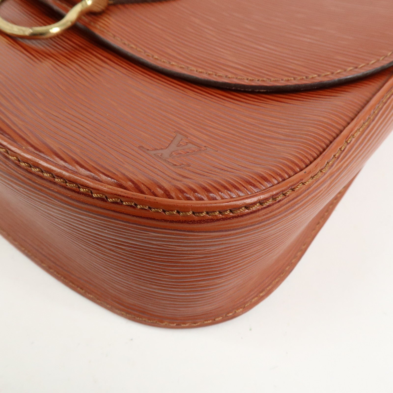 Louis Vuitton Epi Saint Cloud Shoulder Bag Kenya Brown M52193