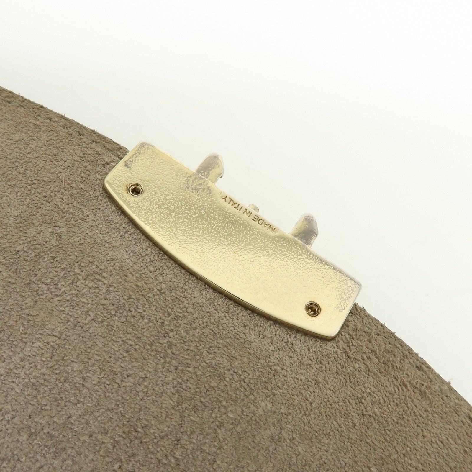 FURLA Metropolis Embossed Leather Chain Shoulder Bag Beige Pink