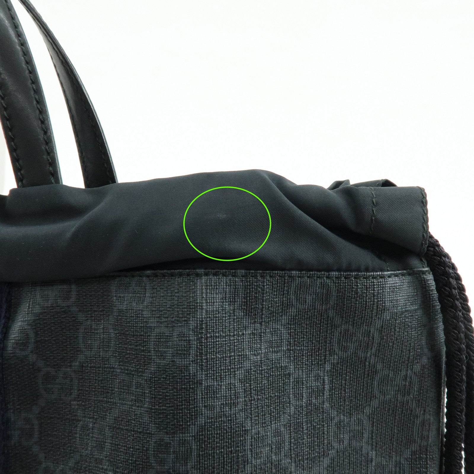 GUCCI Sherry GG Supreme Leather Backpack Rucksack Black 473872