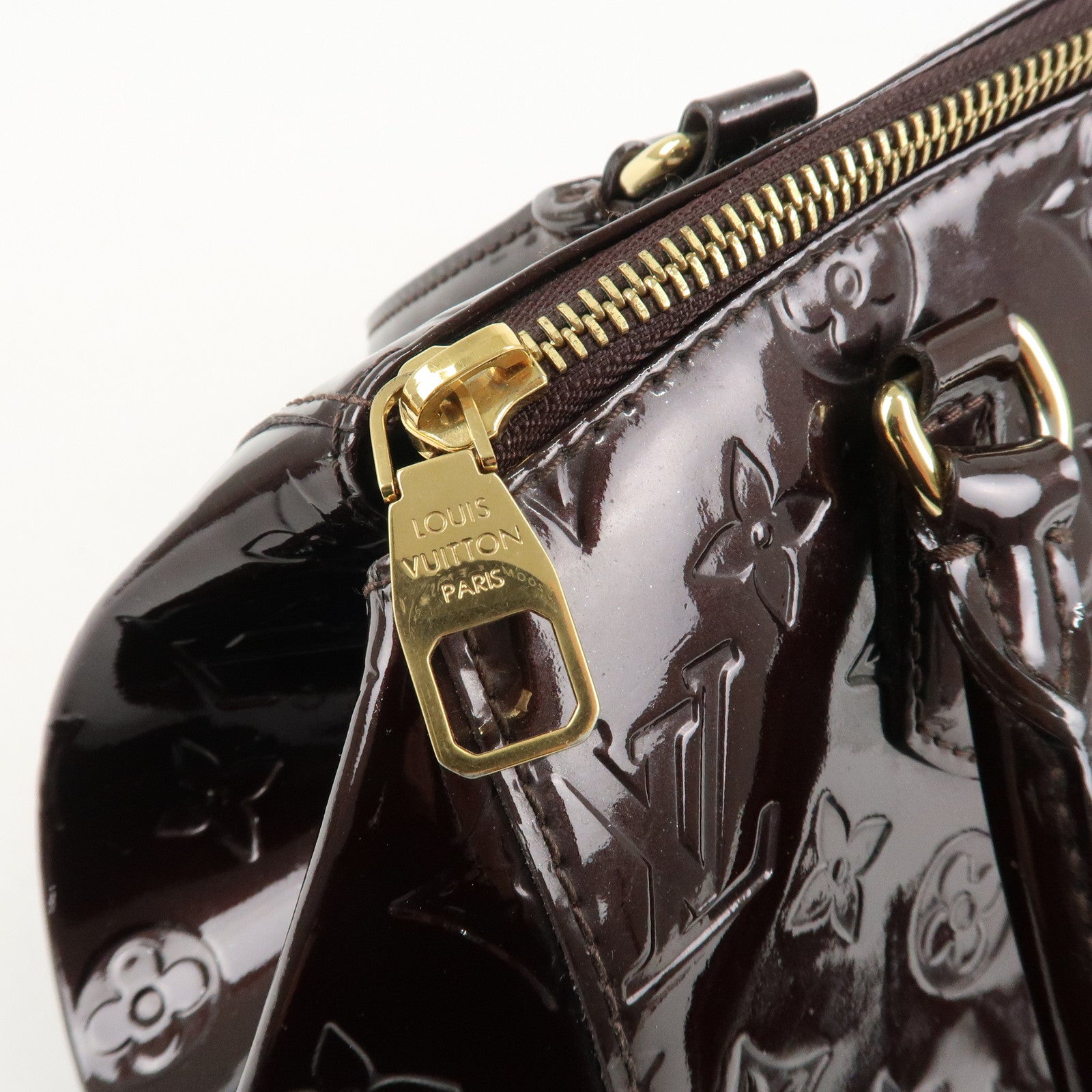 Louis Vuitton Monogram Vernis Sherwood PM Hand Bag M91493 Used