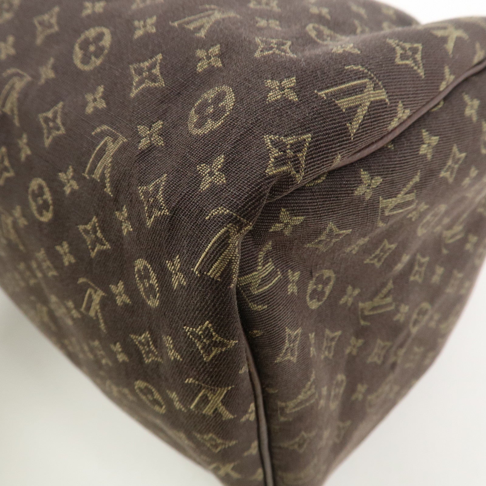 Louis Vuitton Monogram Mini Lin Speedy 30 Boston Bag Ebene M95224