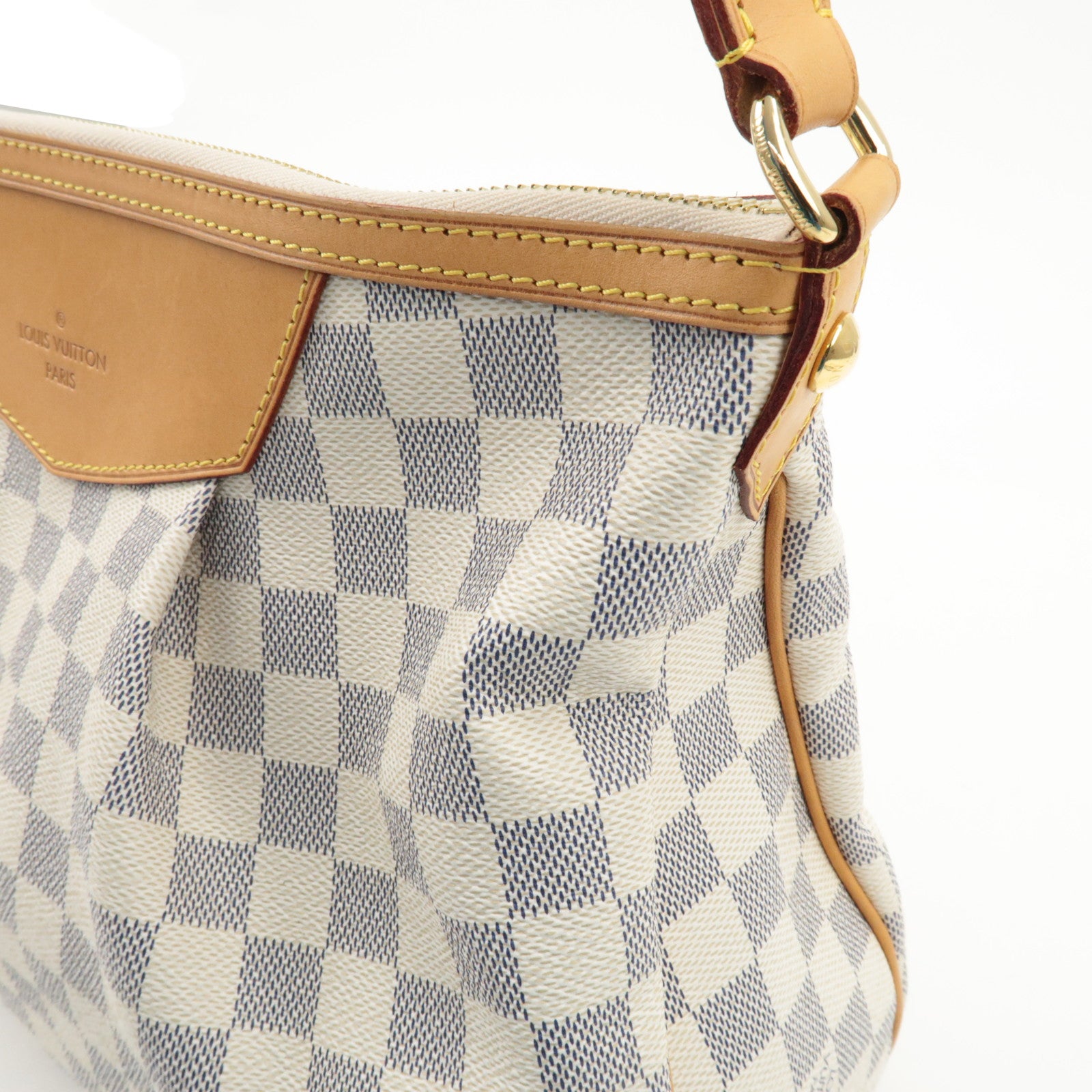 Louis Vuitton Damier Azur Siracusa MM Shoulder Bag N41112 Used