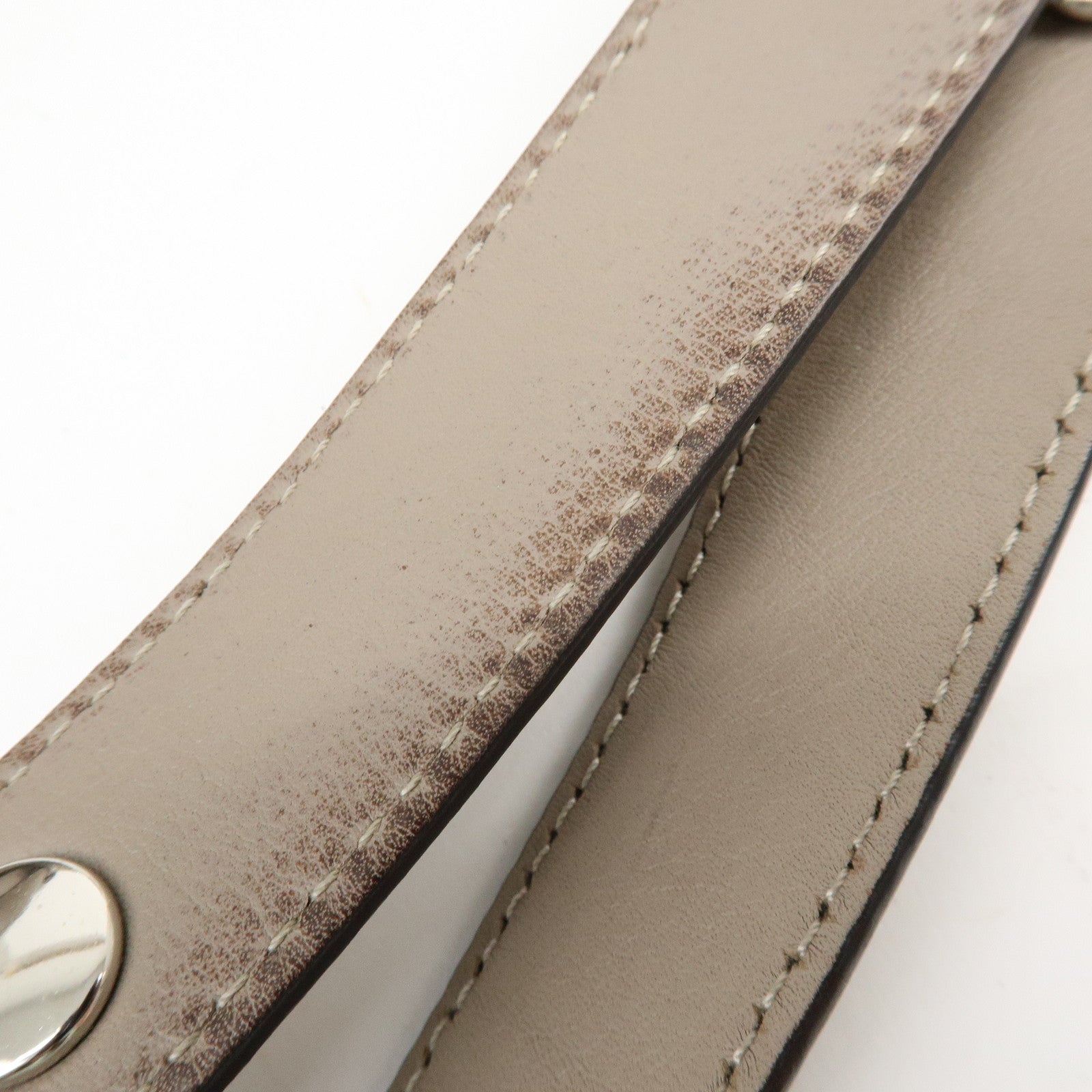 FENDI BY THE WAY Medium Leather 2Way Hand Bag Greige 8BL124