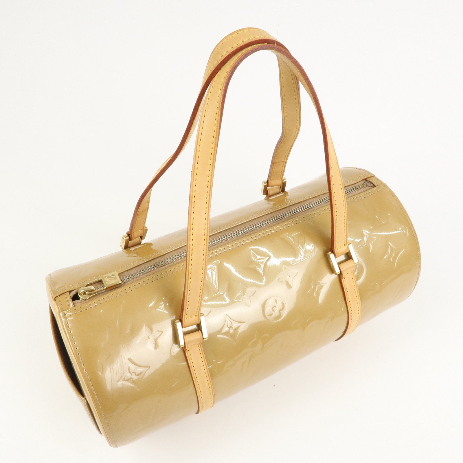 Louis Vuitton Monogram Vernis Bedford Hand Bag Beige M91006