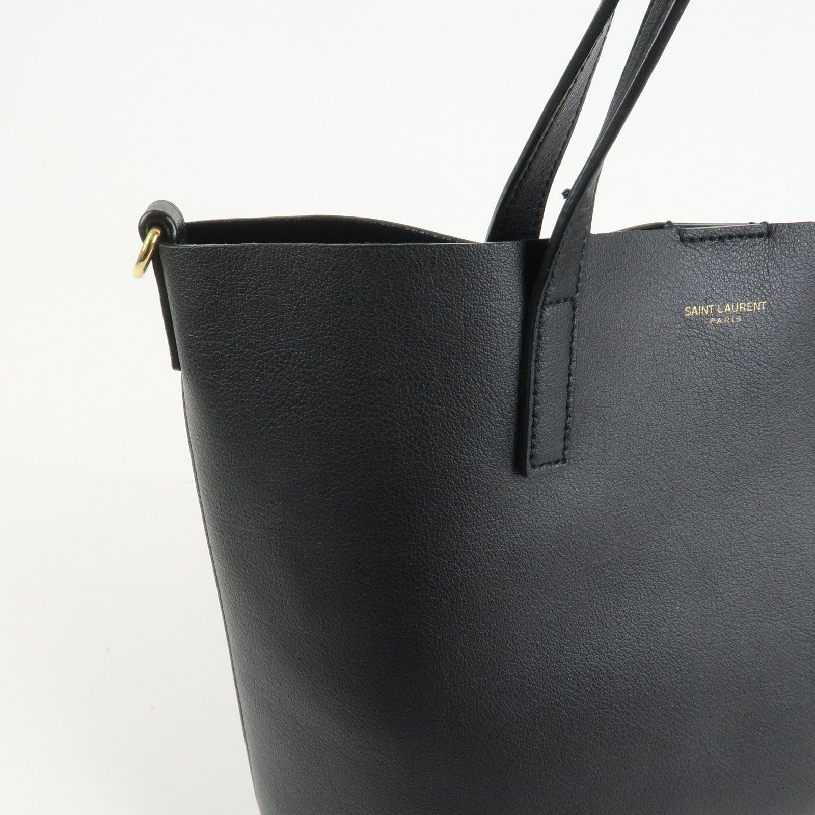 SAINT LAURENT PARIS Leather Toy Shopping Bag 2Way Bag Black 600306