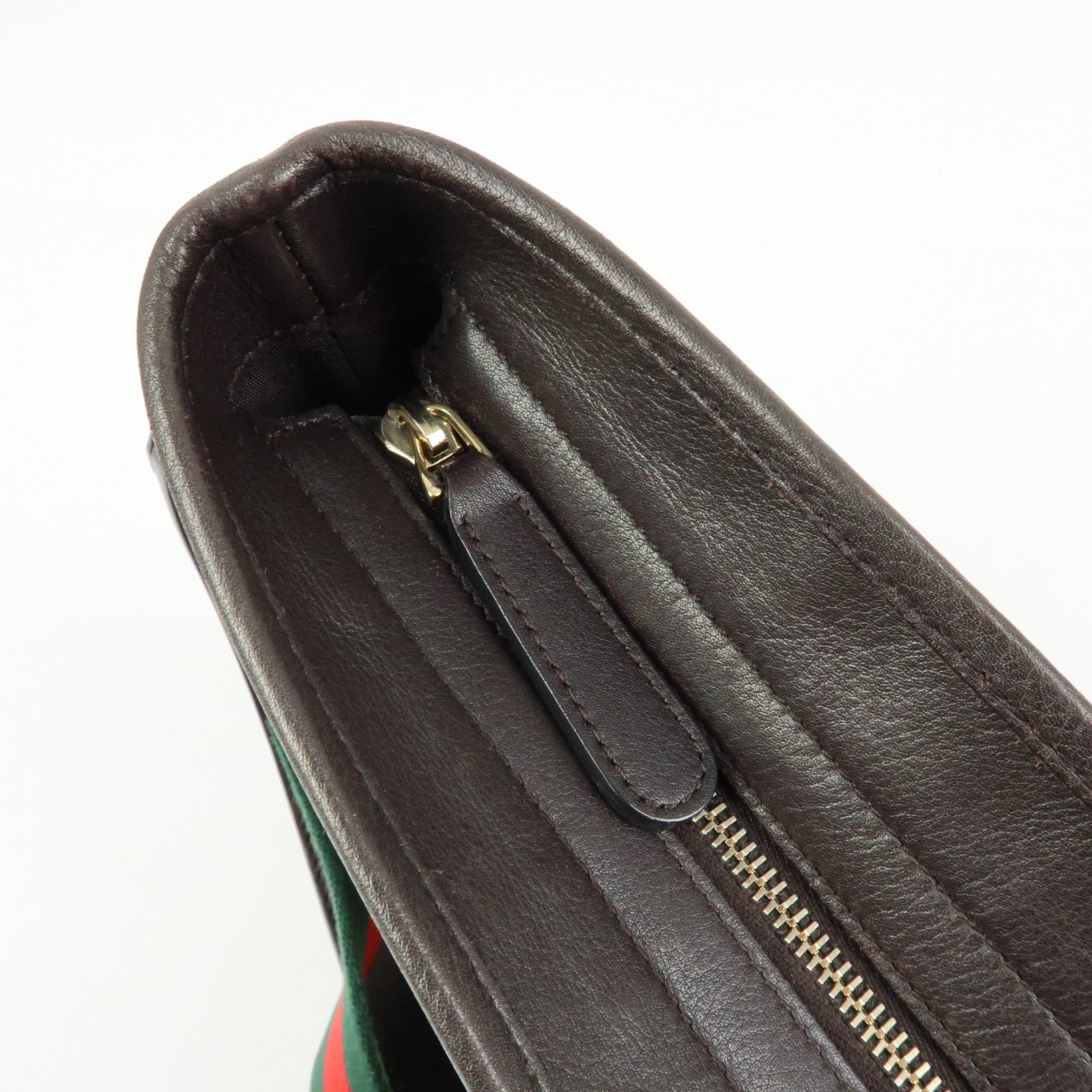 GUCCI Sherry GG Canvas Leather Shoulder Bag Hand Bag Beige 388927