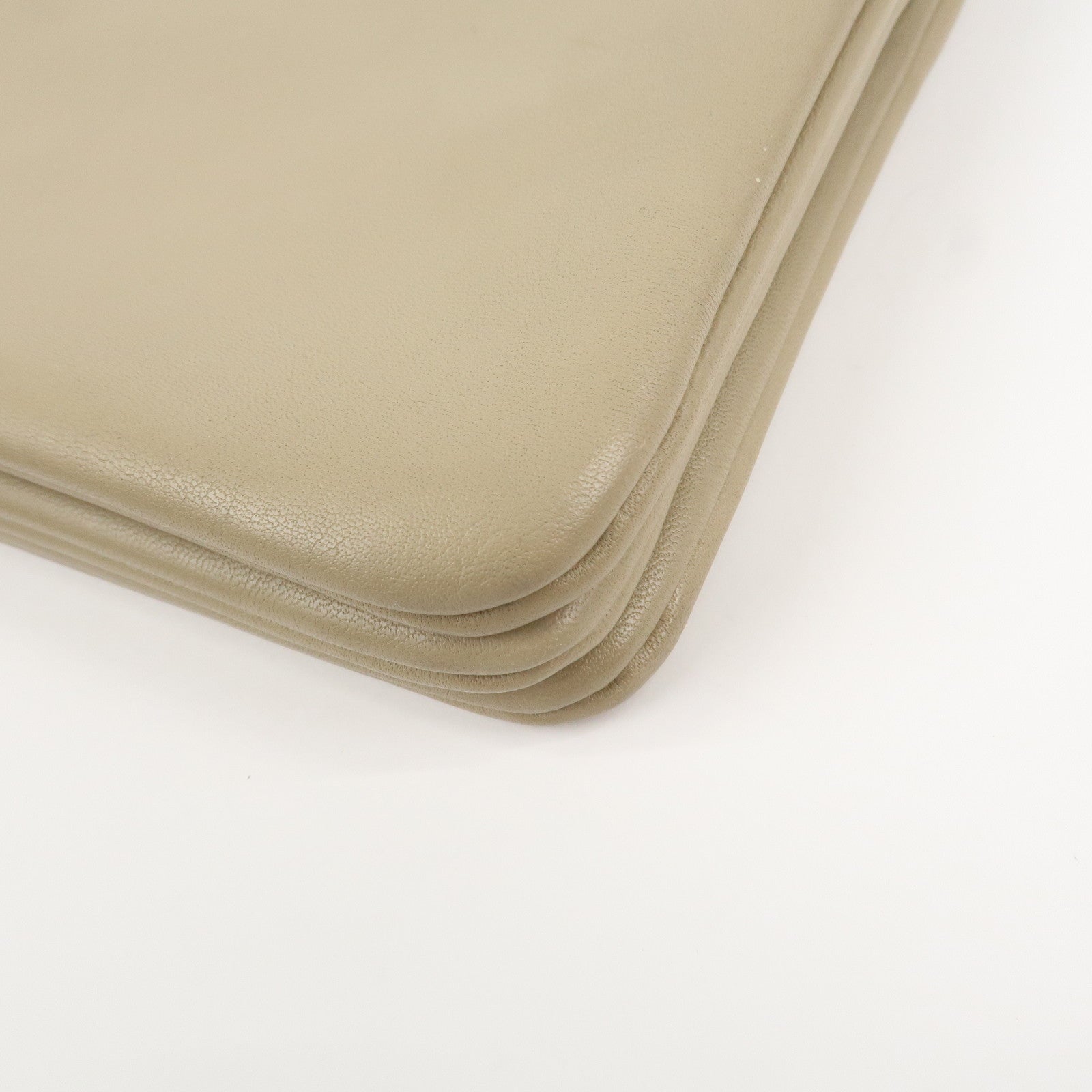 CELINE Calf Skin Trio Bag Shoulder Bag Crossbody Bag Beige