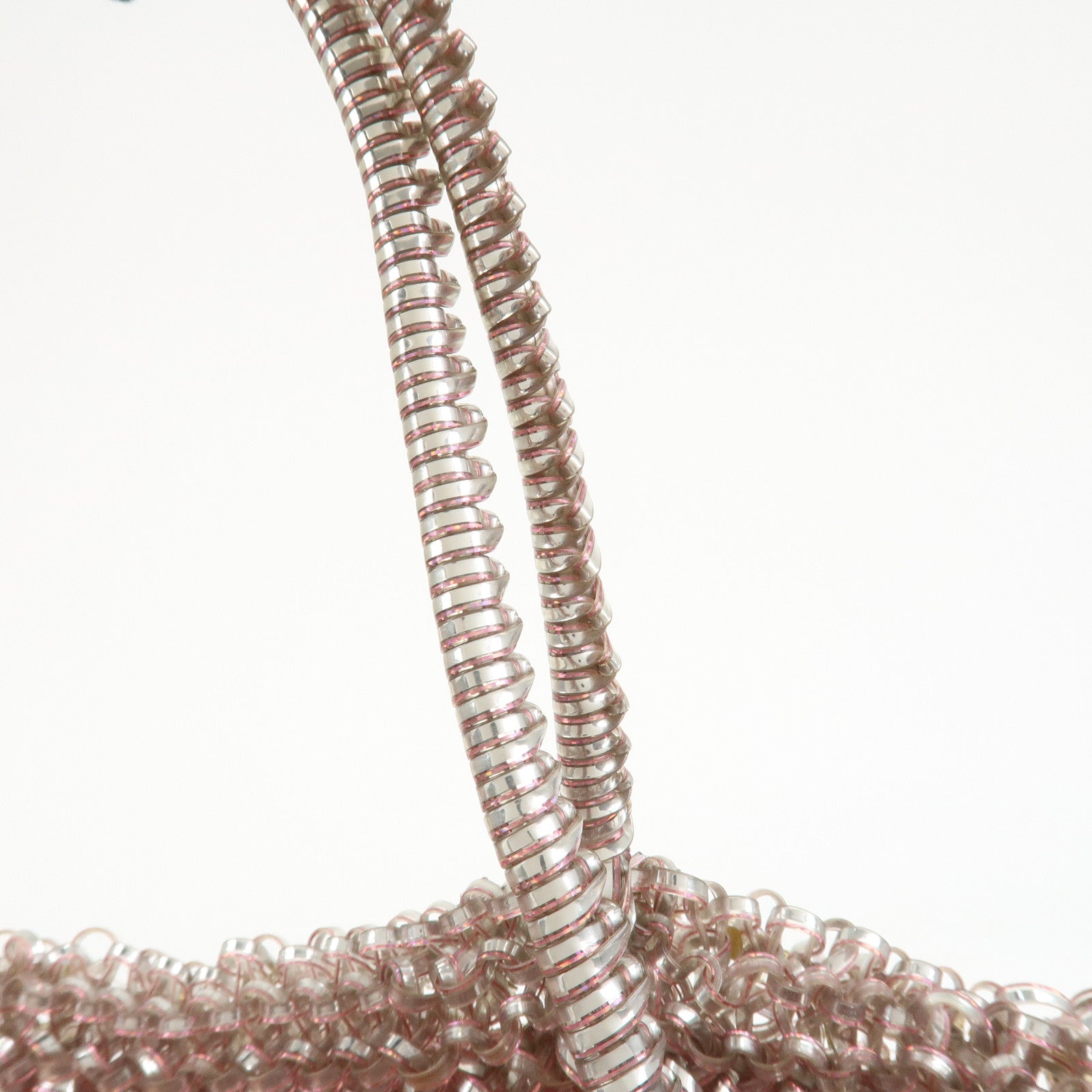 ANTEPRIMA PVC Hand Bag Tote Bag Clear Pink