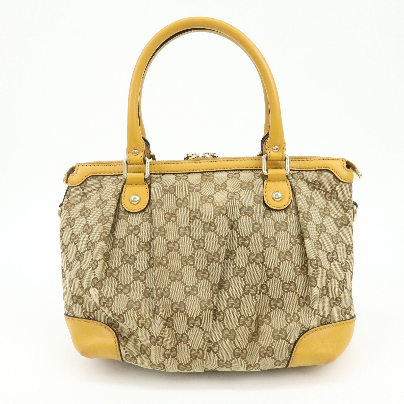 GUCCI Sukey Interlocking GG Canvas Leather 2Way Shoulder Bag 247902