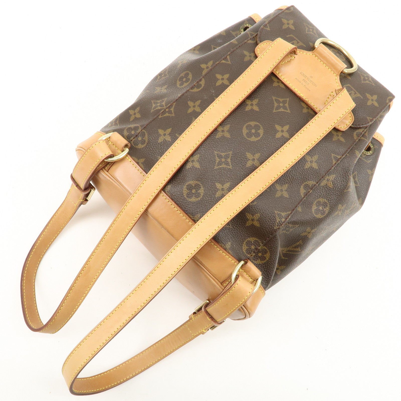Louis Vuitton Monogram Montsouris MM Back Pack Brown M51136 Used