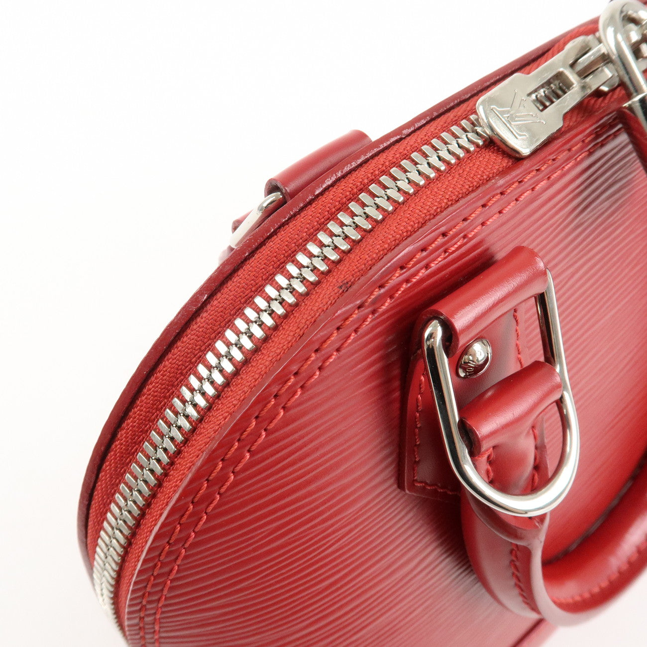 Louis Vuitton Epi Alma BB 2Way Hand Shoulder Bag Carmine M40850 Used