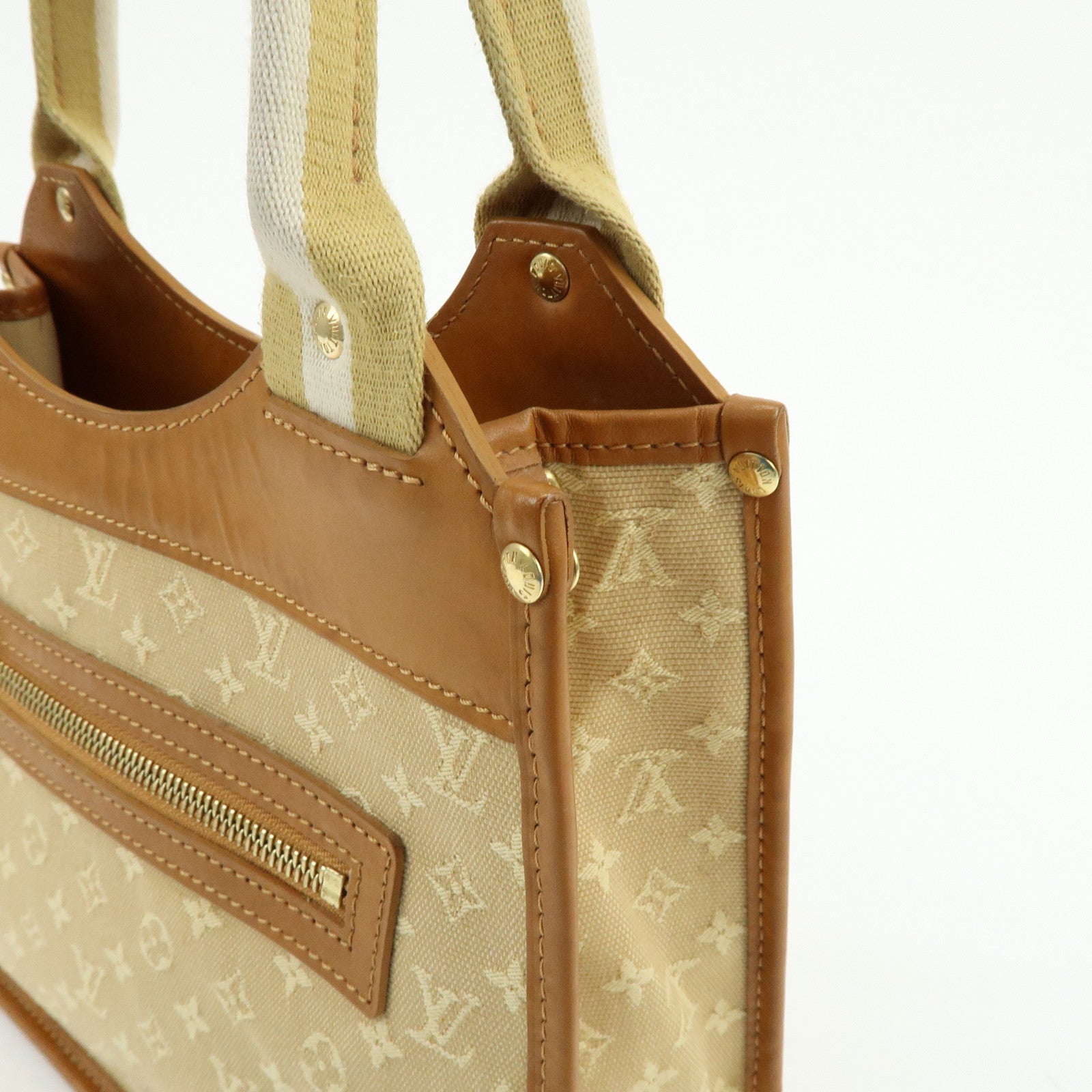 Louis Vuitton Monogram Mini Sac Catherine Hand Bag Beige M92328