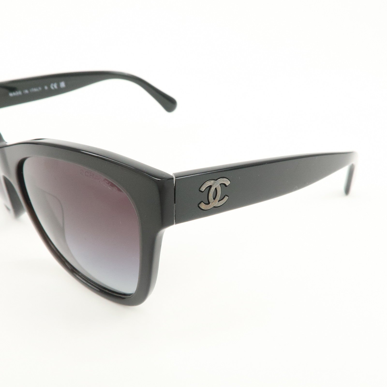 CHANEL Plastic Sunglasses Dark Brown 5380-A c.1707/S6 56□17 140 3NS