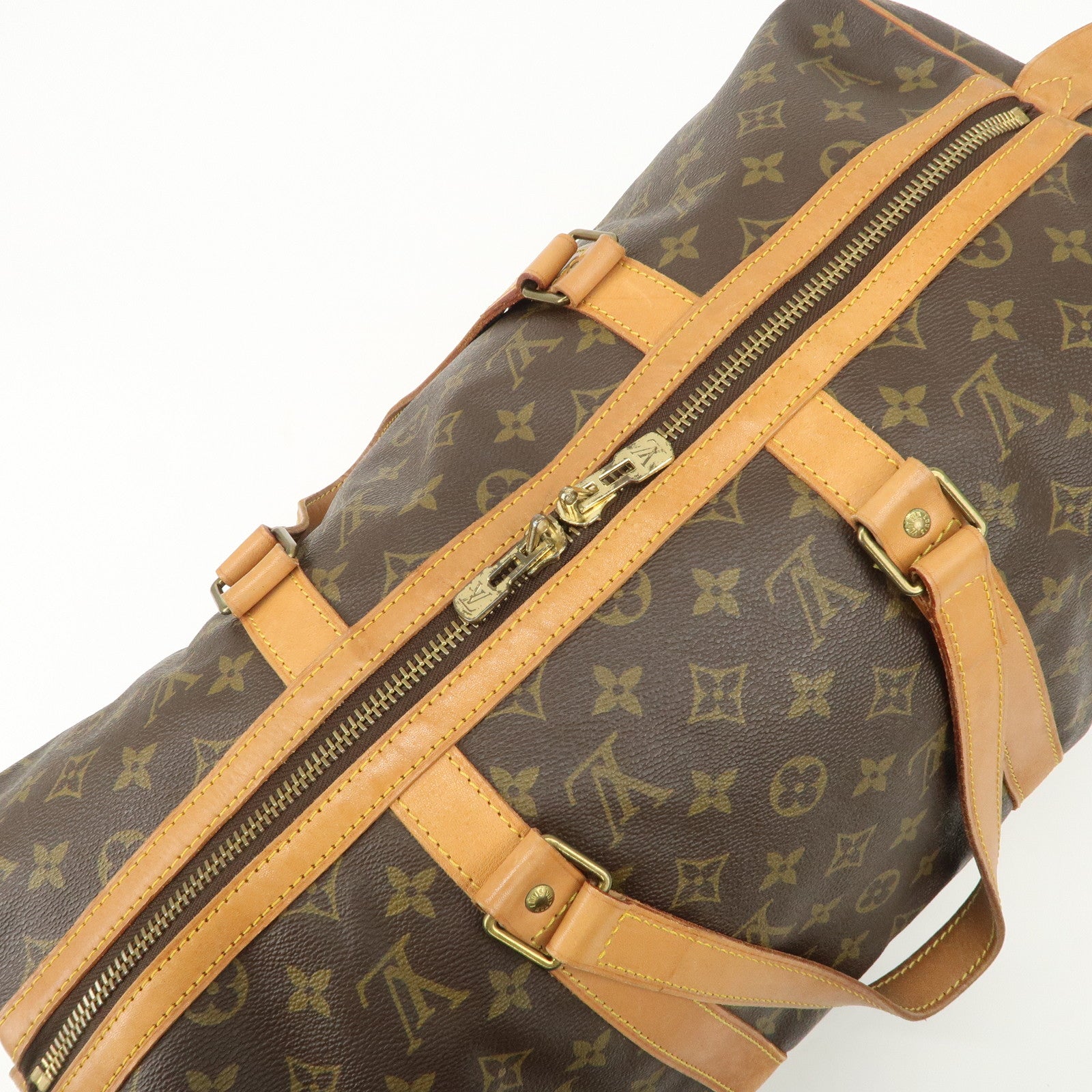 Louis Vuitton Monogram Sac Souple 45 Boston Bag Brown M41624