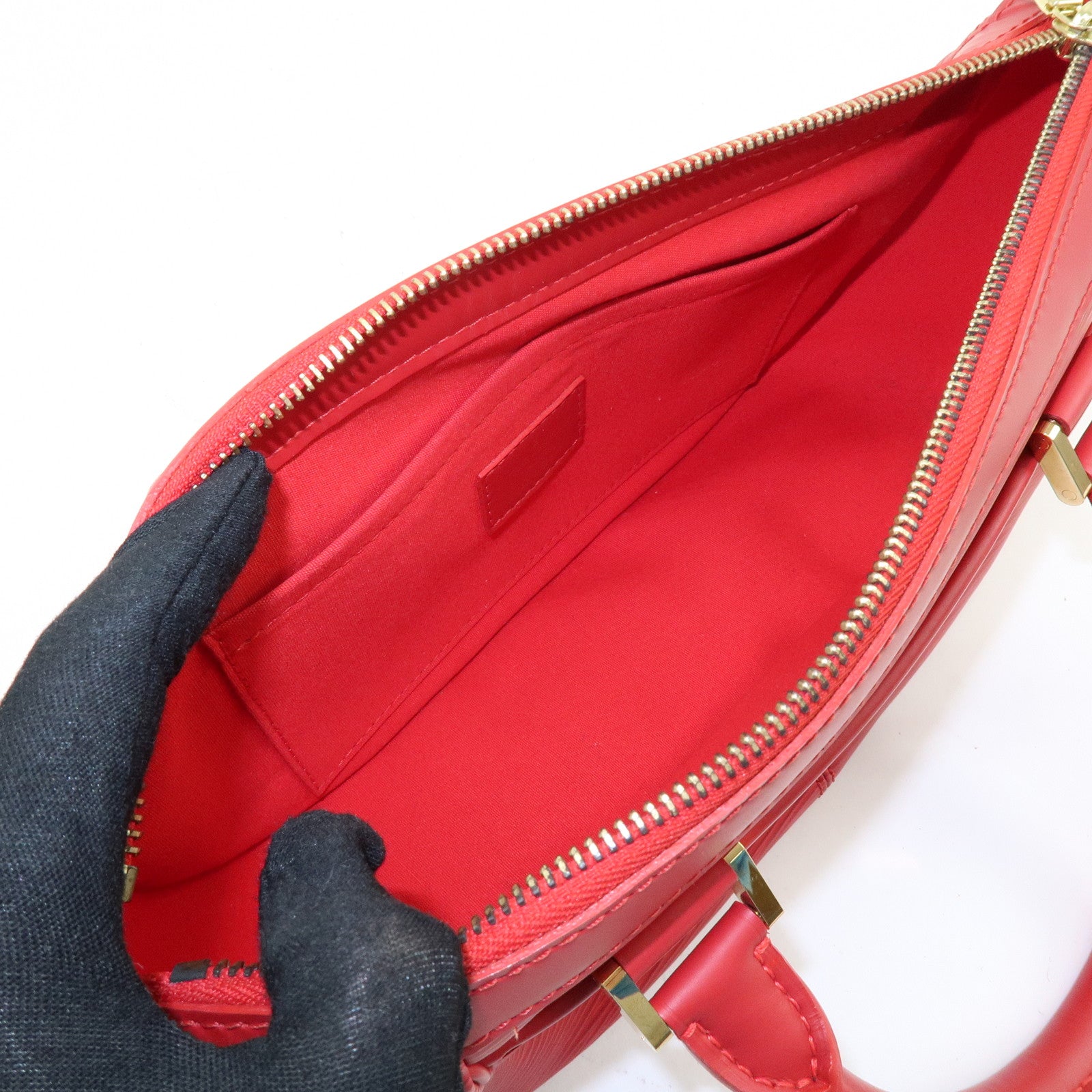 Louis Vuitton Epi Danoura PM Hand Bag Red M5891E