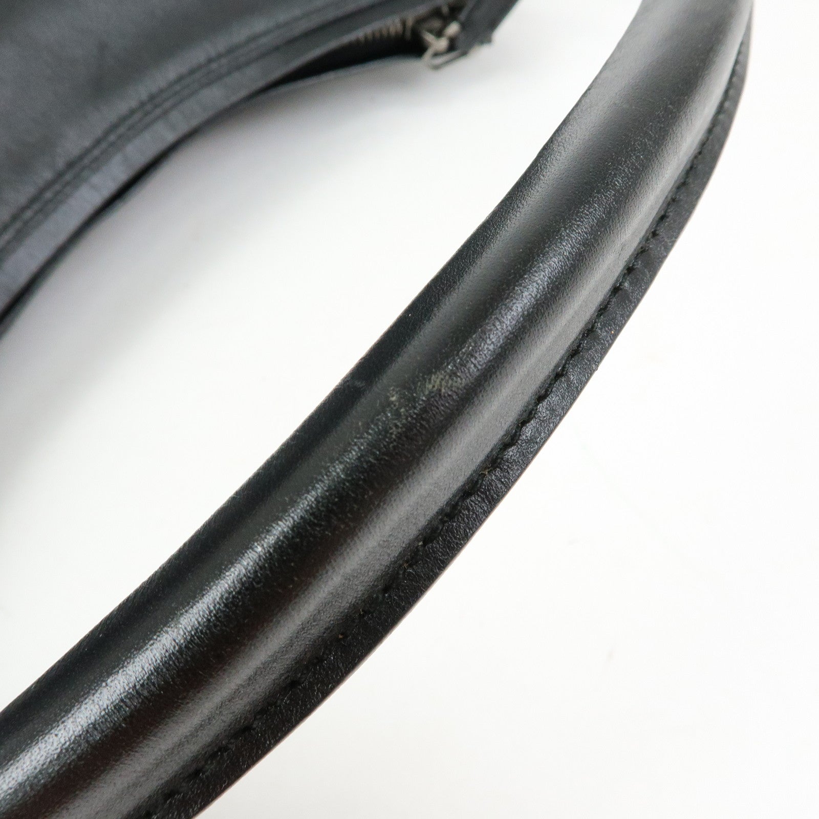 GUCCI Leather Shoulder Bag Hand Bag Black 001・3766