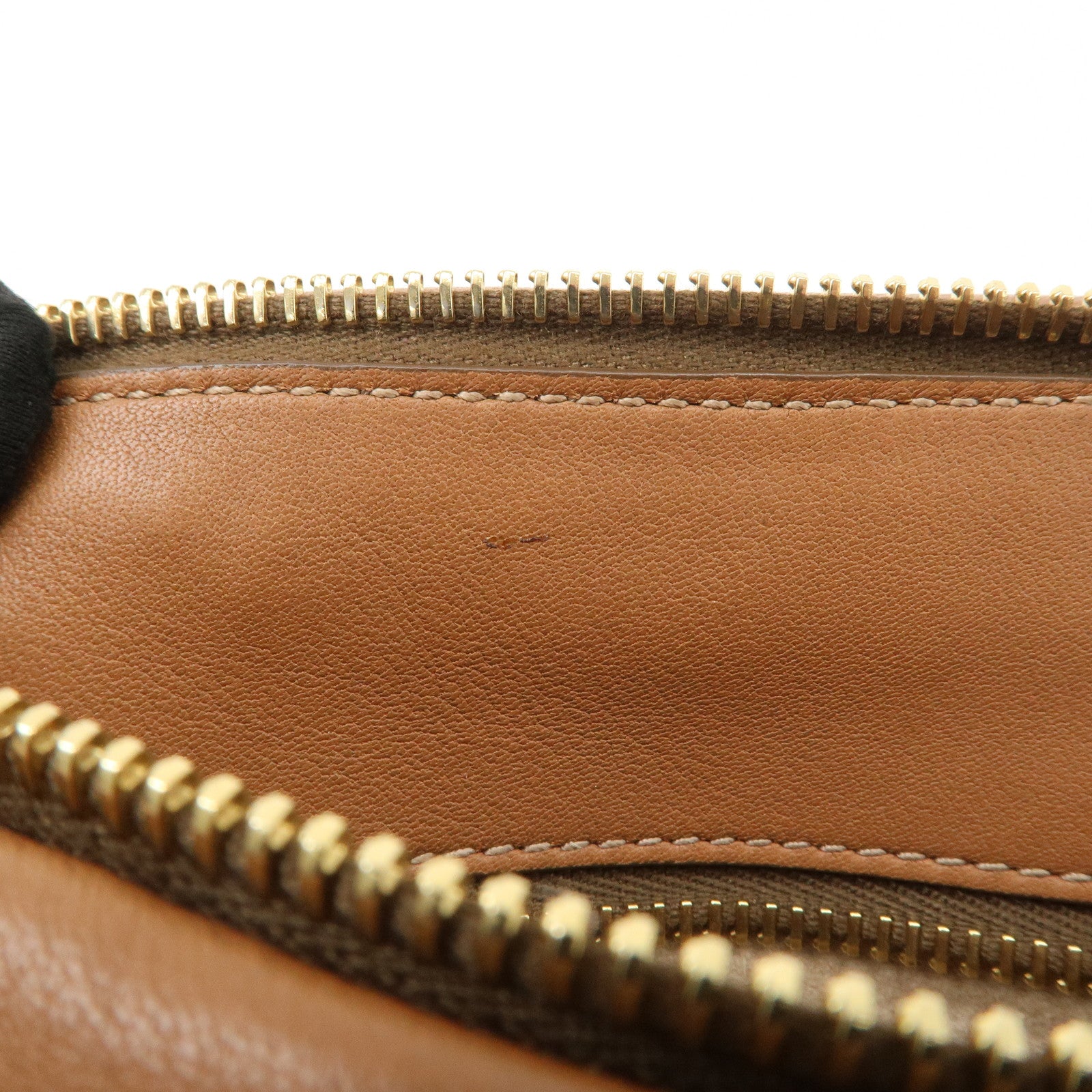 PRADA Leather 2Way Bag Hand Bag Shoulder Bag Brown BN2435 Used