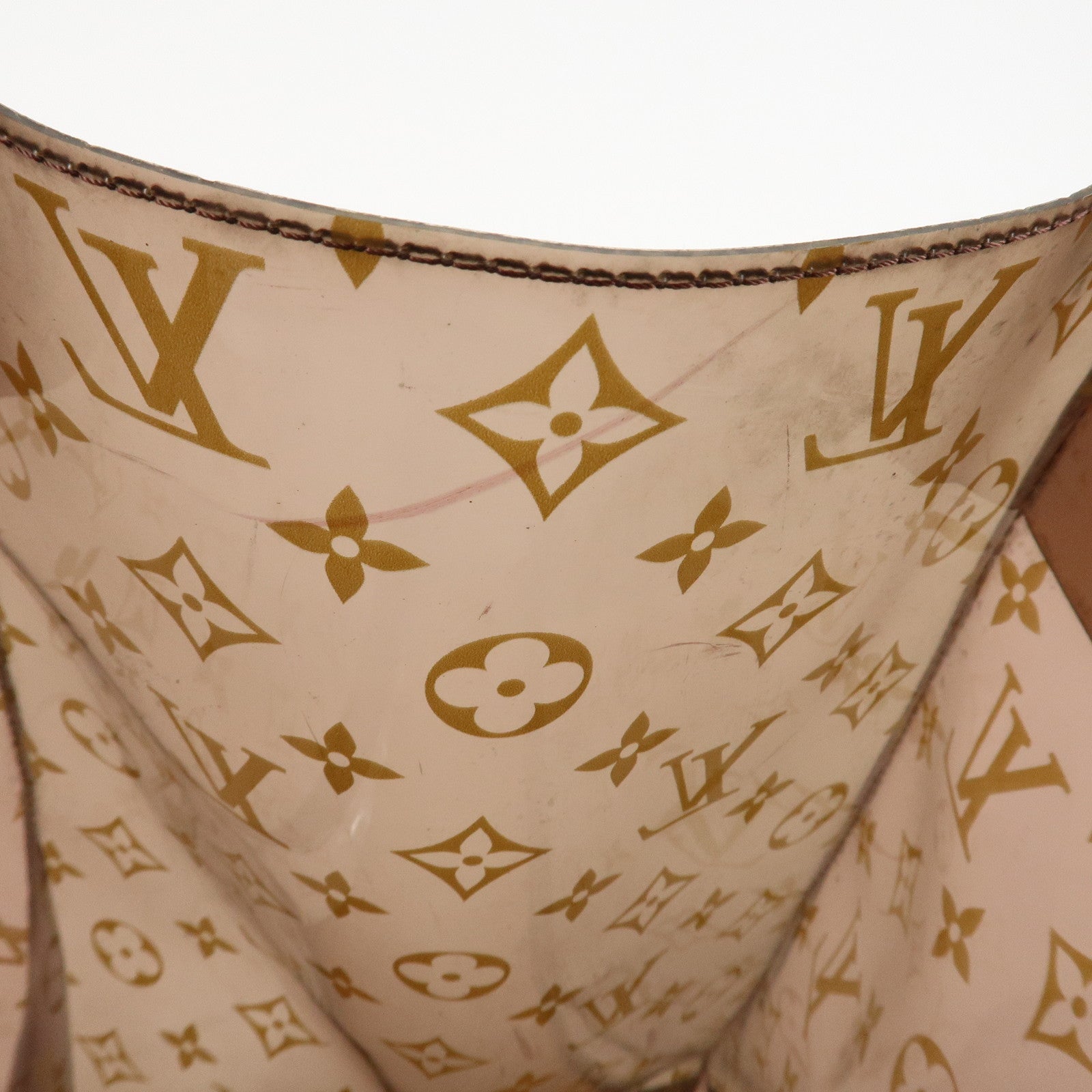 Louis Vuitton Monogram Cabas Cruise Vinyl Tote Bag Brown M50500 Used