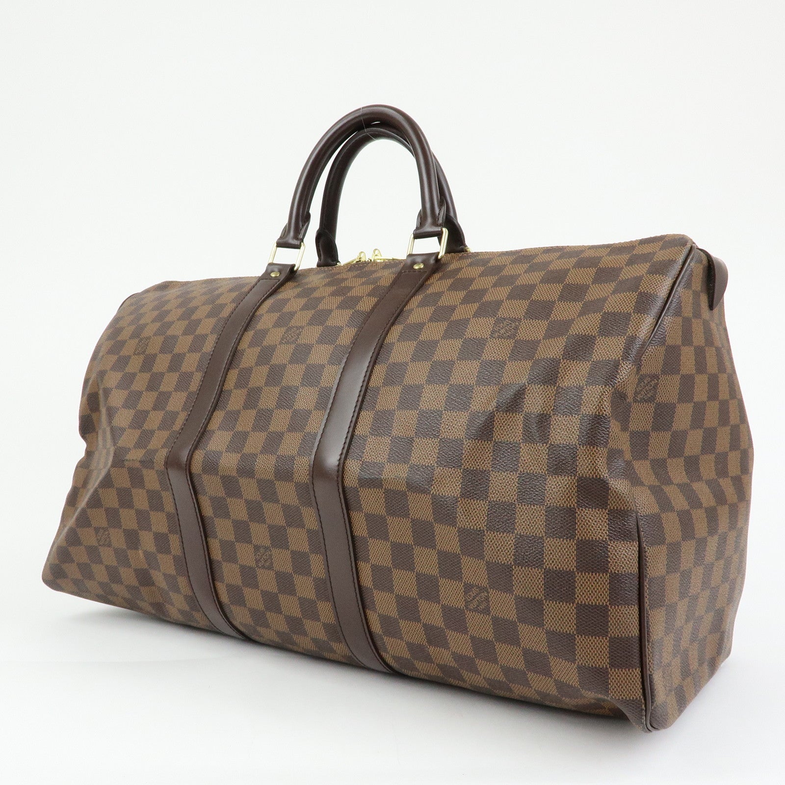 Louis Vuitton Damier Keep All 50 Boston Bag Brown N41427