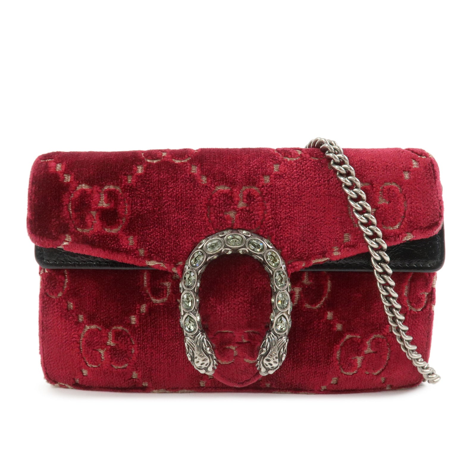 GUCCI Dionysus Super Mini Bag Leather Chain Shoulder Bag 476432
