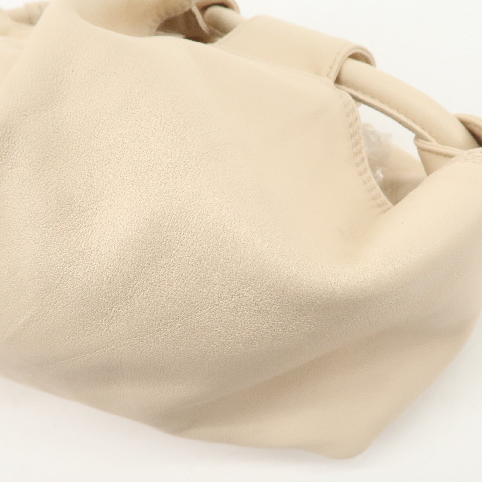 LOEWE Anagram Nappa Aire Leather Hand Bag Shoulder Bag Light Beige