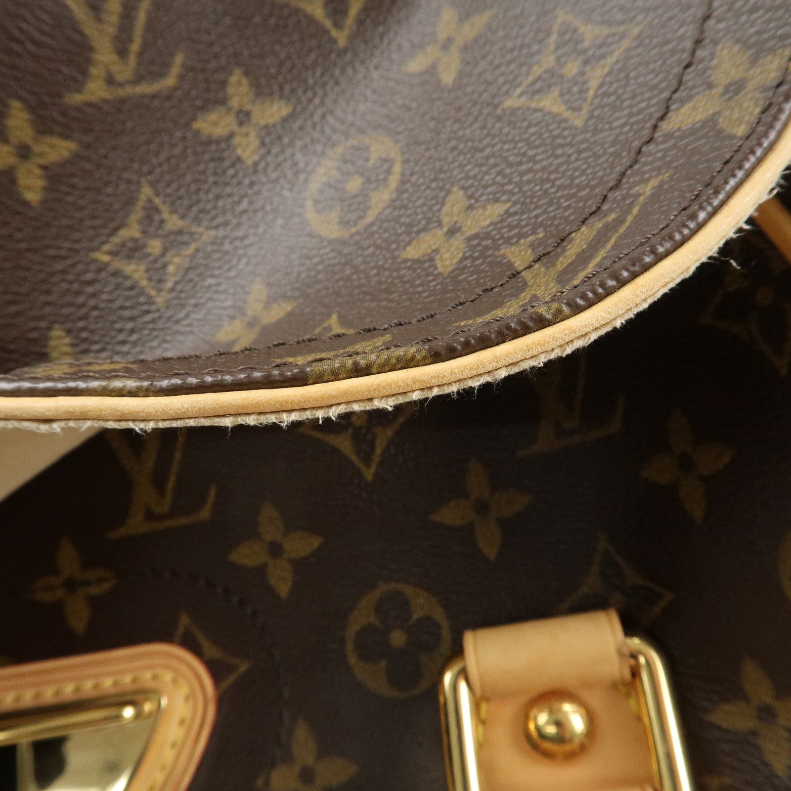 Louis Vuitton Monogram Beverly GM Hand Bag Brown M40120 Used