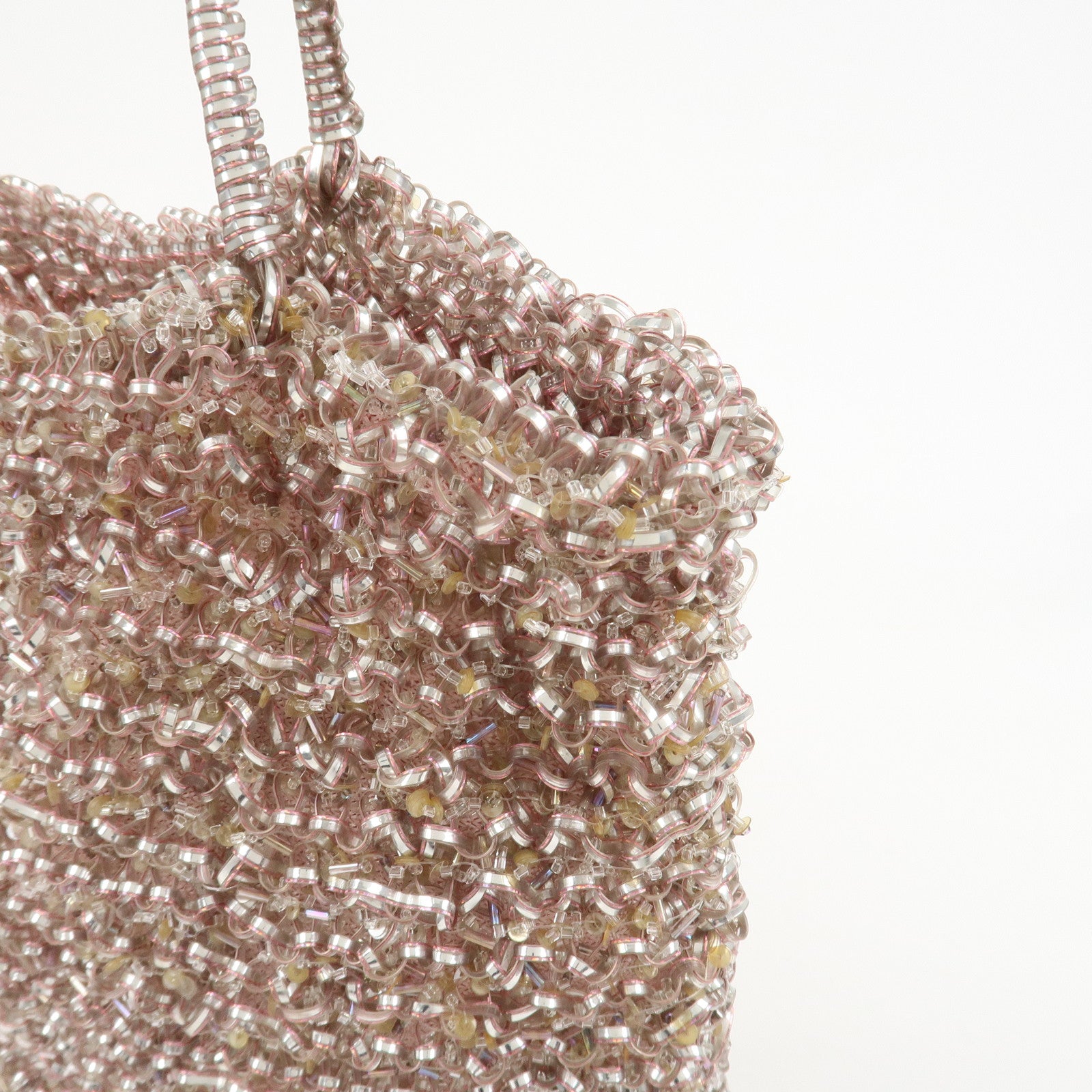 ANTEPRIMA PVC Hand Bag Tote Bag Clear Pink