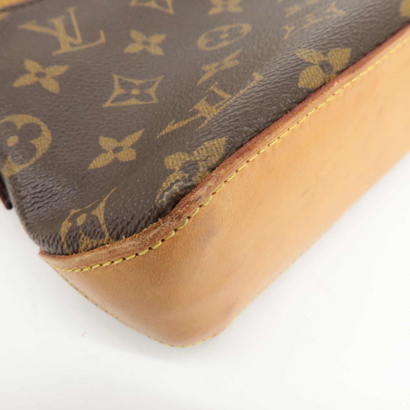 Louis Vuitton Monogram Trotteur Shoulder Bag Brown M51240 Used