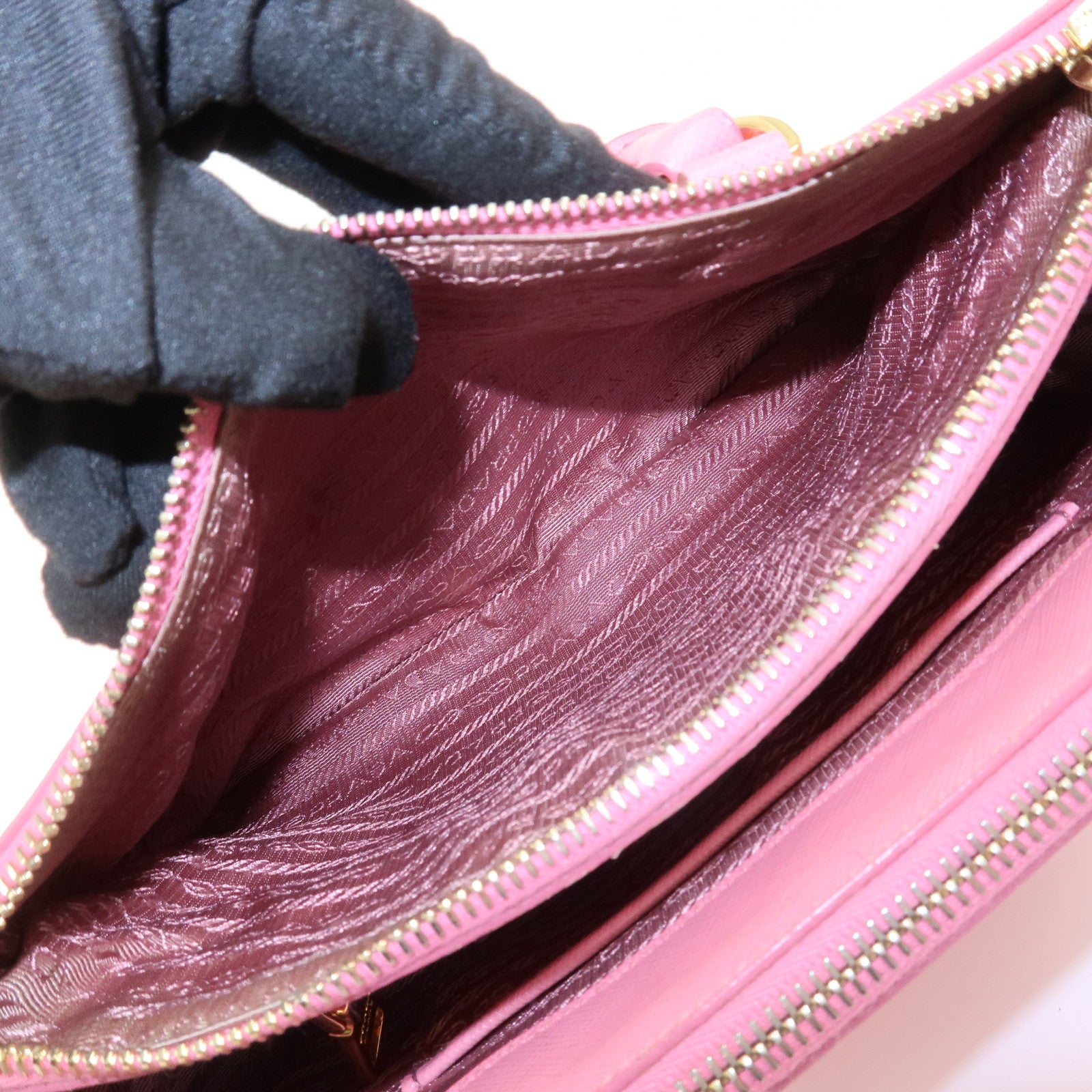 PRADA Galleria Saffiano Leather 2 Way Bag Hand Shoulder Bag 1BA896